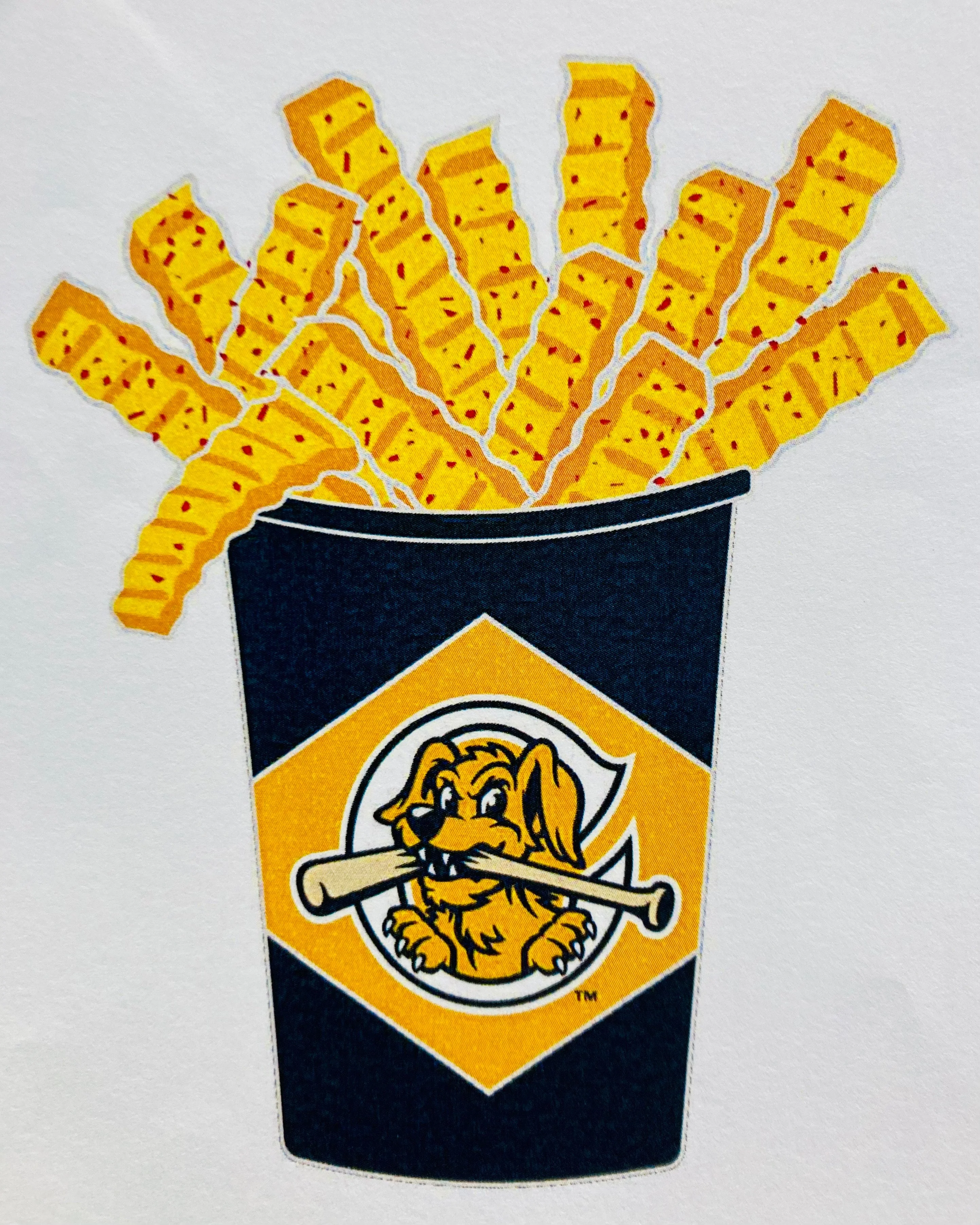 Charleston RiverDogs French Fries Novelty Pin