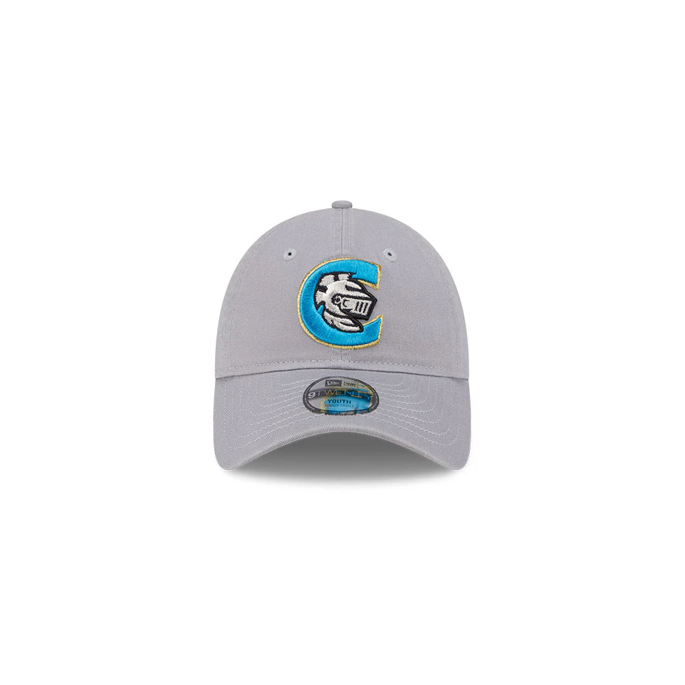 Charlotte Knights New Era 2025 Youth Evergreen 9TWENTY Adjustable Cap - Image 3