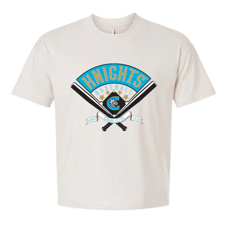 Charlotte Knights Soft as a Grape Women's Relaxed Crew Tee