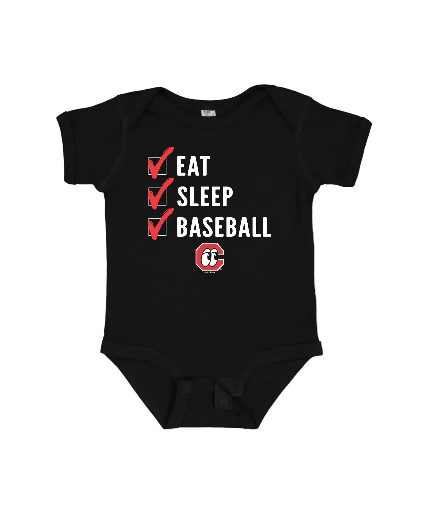 Chattanooga Lookouts Eat Sleep Baseball Onesie