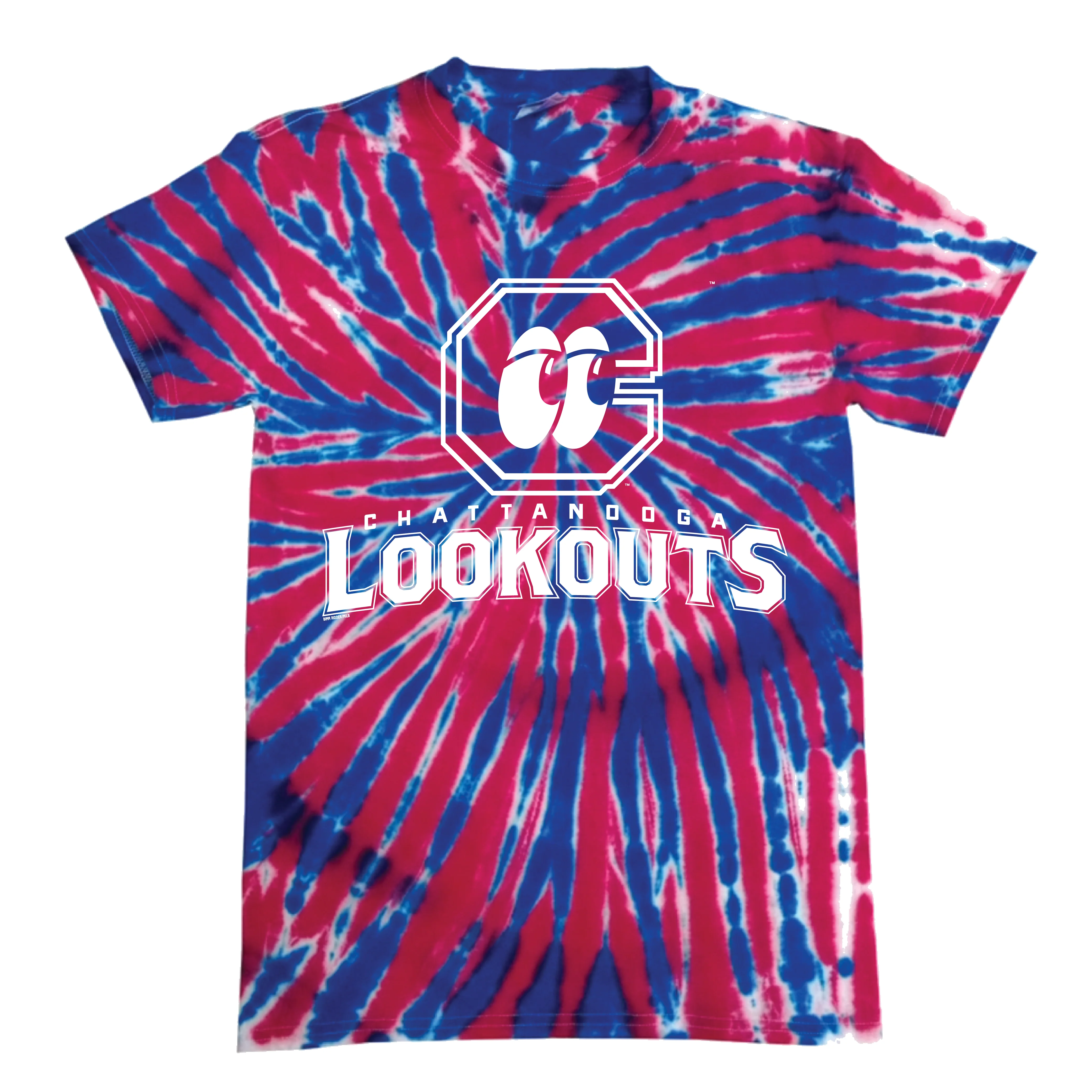 Chattanooga Lookouts Tie Dye Primary Logo Tee