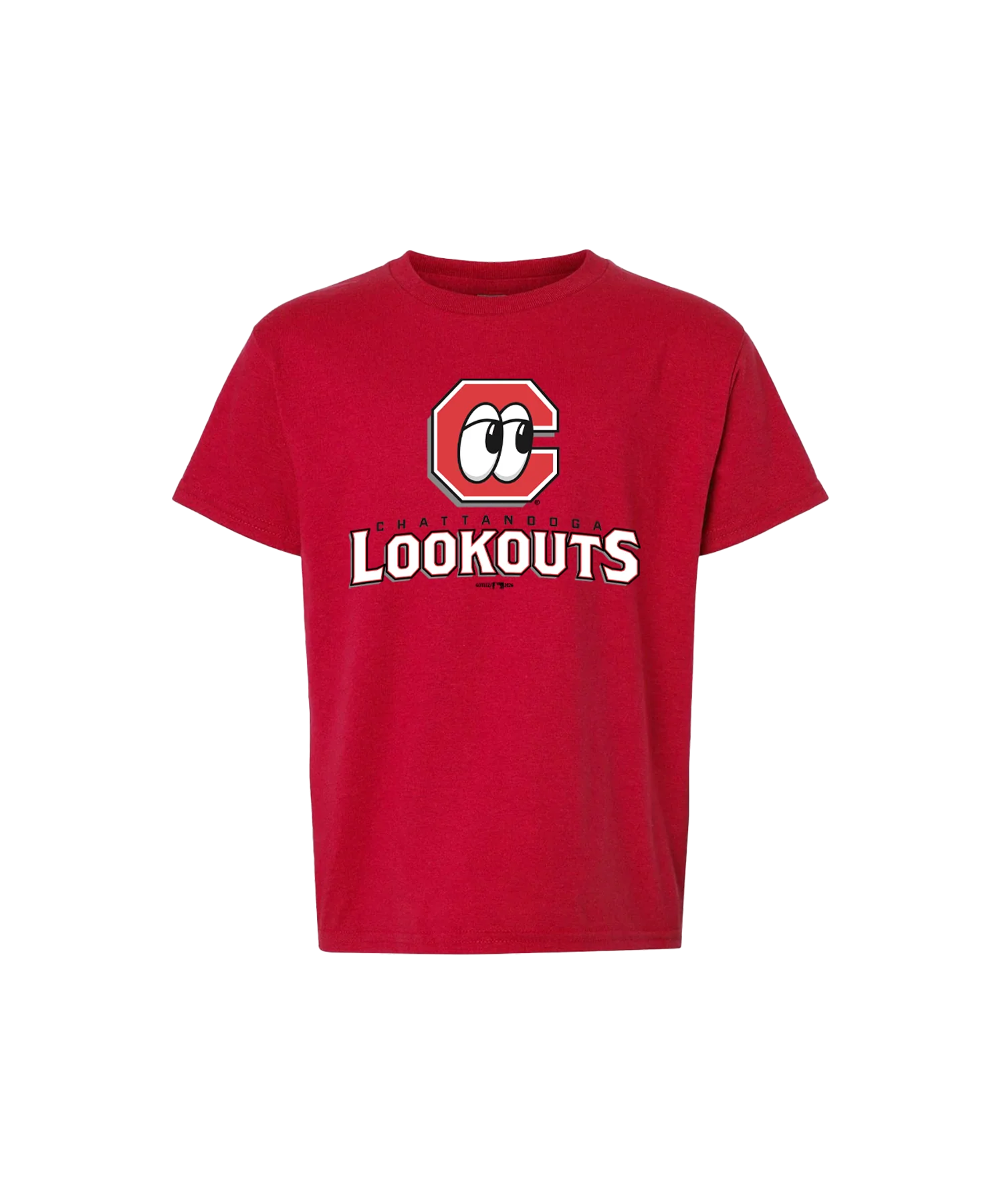 Chattanooga Lookouts Youth Primary Logo Red Tee