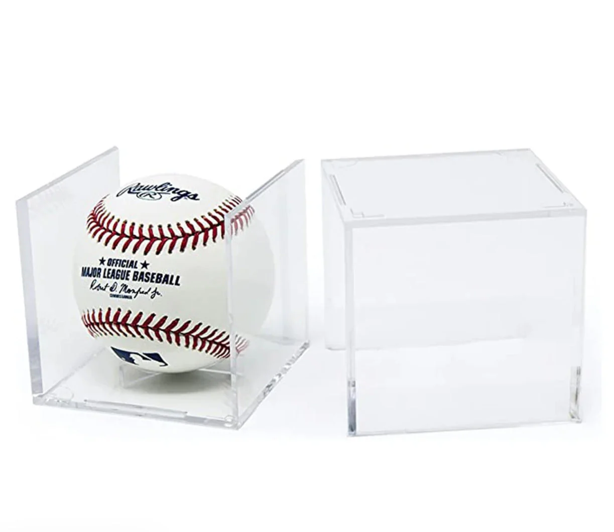 Chesapeake Baysox Baseball QUBES PLASTIC Clear - Image 3