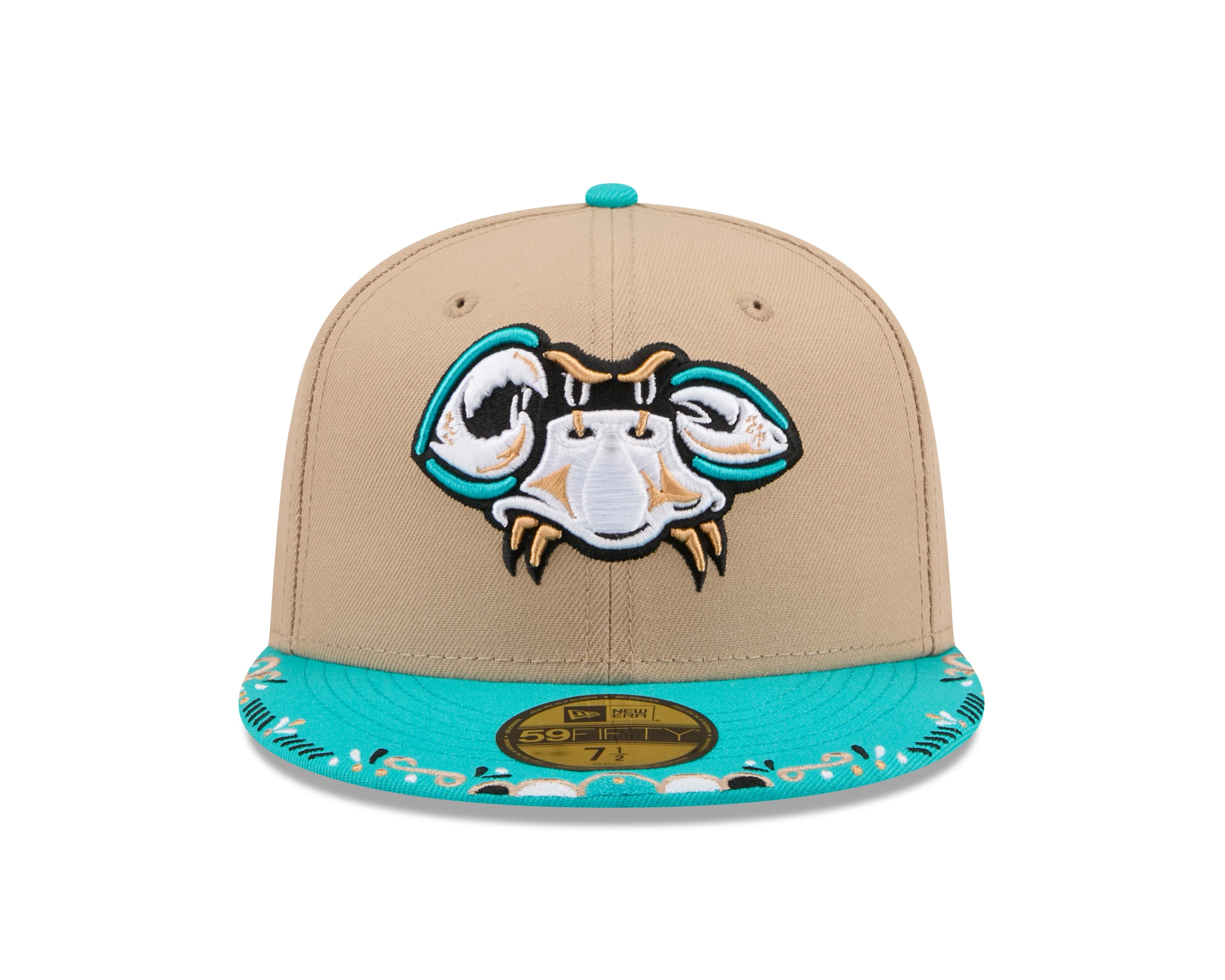 Chesapeake Baysox Cangrejos New Era TAN 59Fifty Fitted Cap 2026 - Image 2