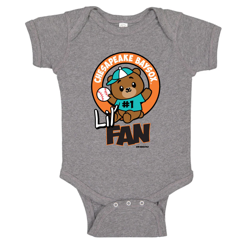 Chesapeake Baysox INFANT Creeper Beary GRANITE