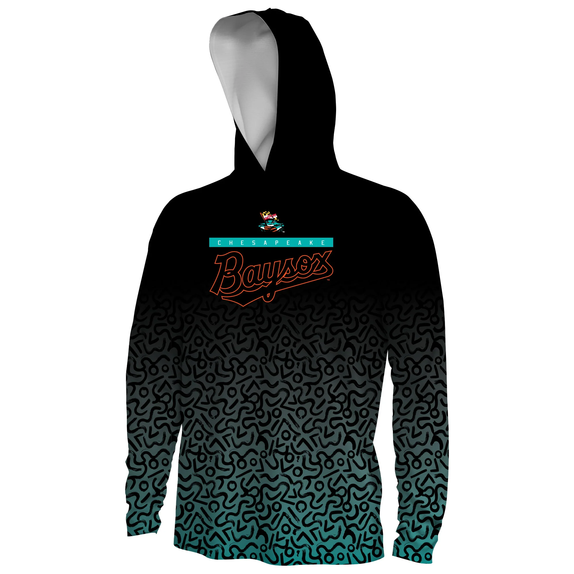 Chesapeake Baysox UA ADULT Armourfuse Hooded BLACK