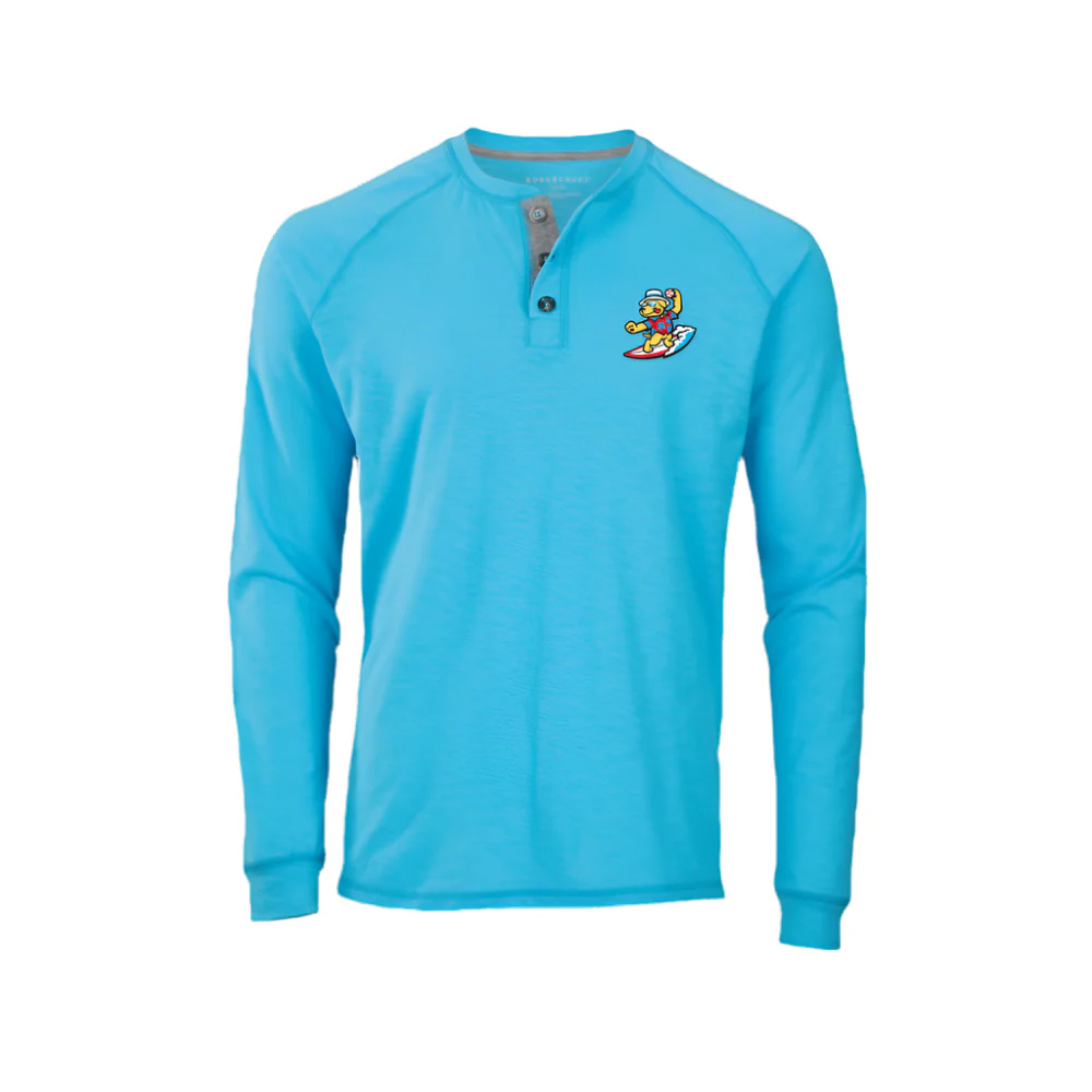 Clearwater BeachDogs Boxercraft Henley Long Sleeve Tee