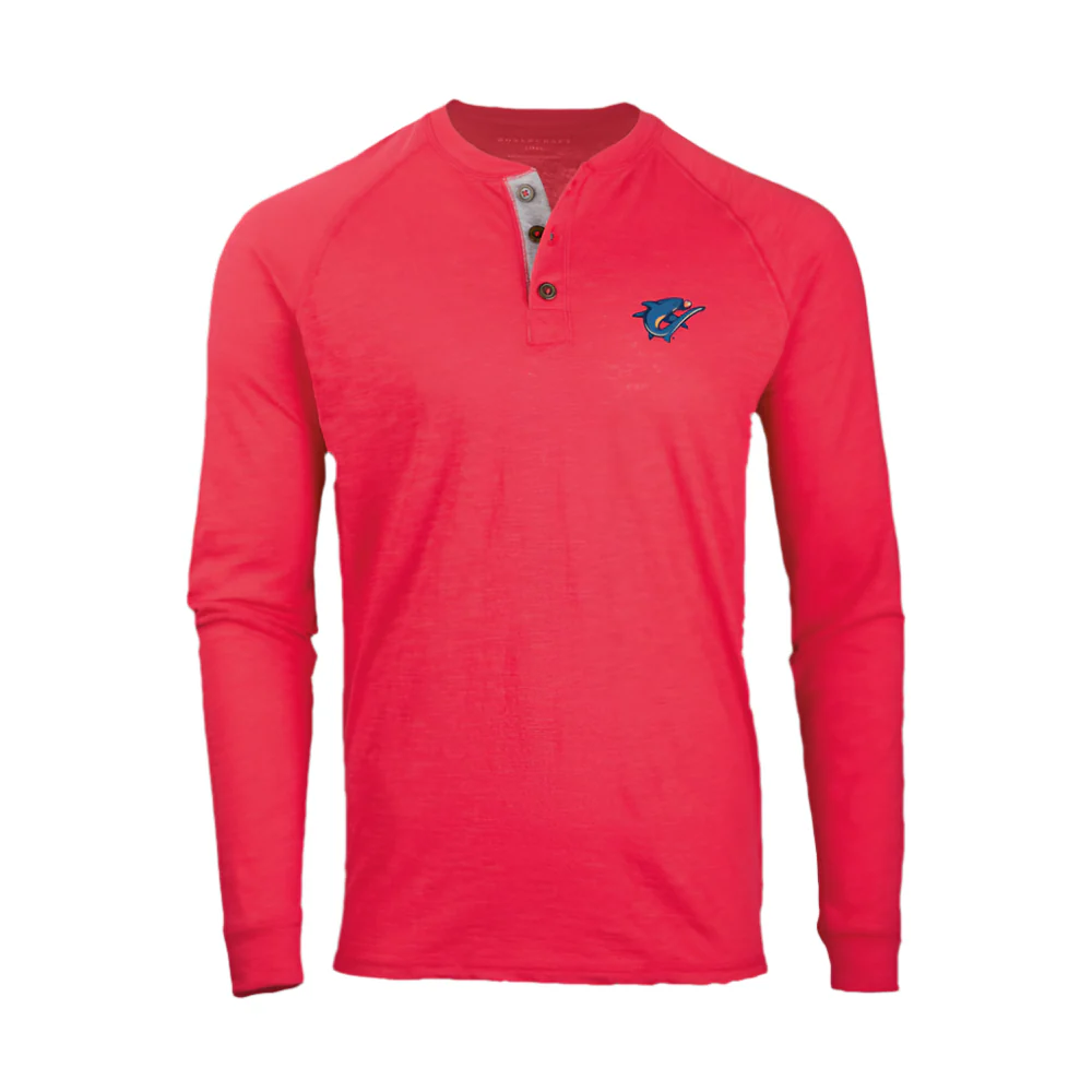 Clearwater Threshers Boxercraft Henley Long Sleeve Tee