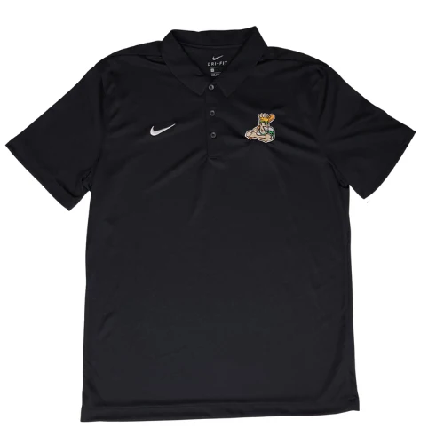 Clinton Lumberkings Nike "Louie" Black Nike Dri Fit Polo - Image 2
