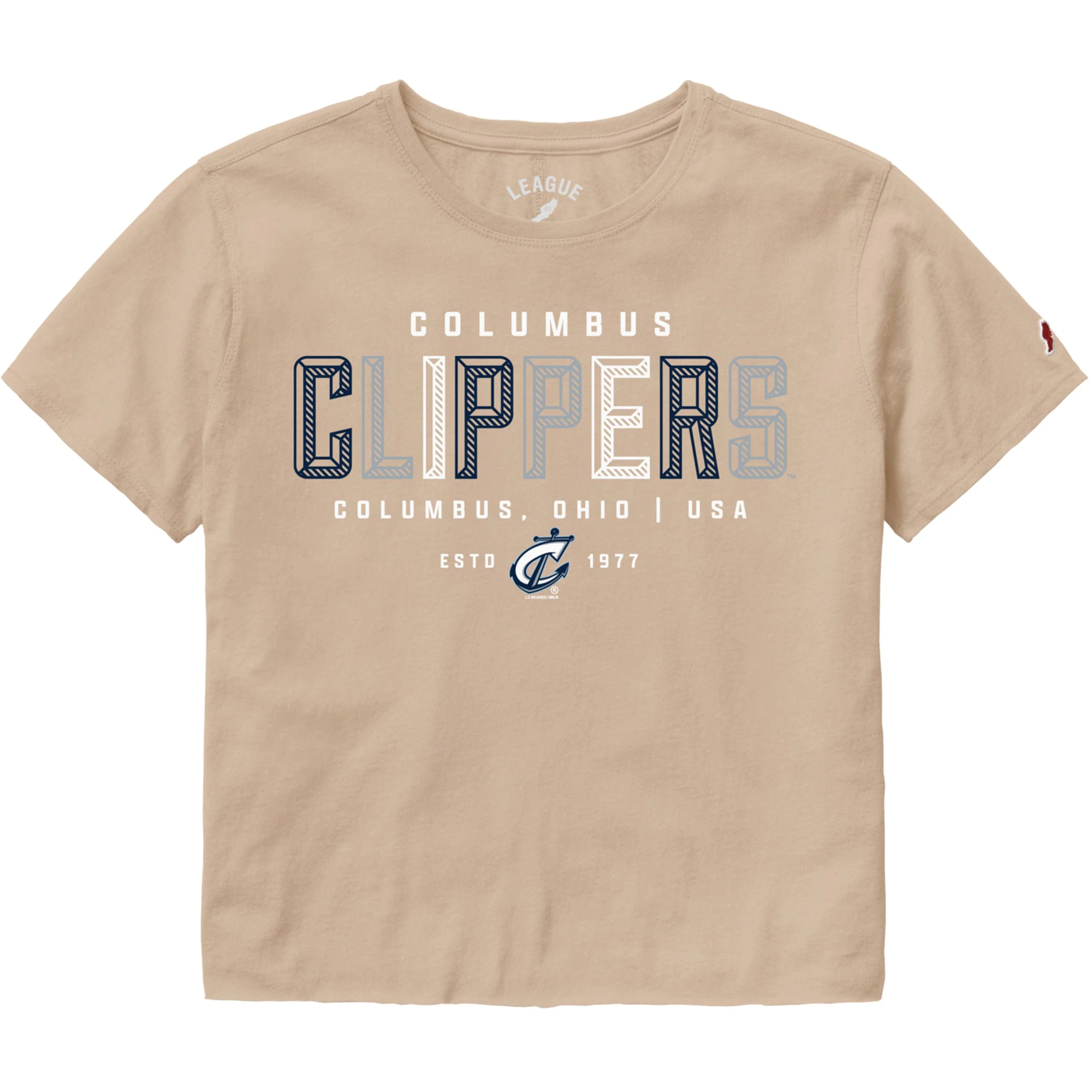 Columbus Clippers Women's Clothesline Crop - Image 3