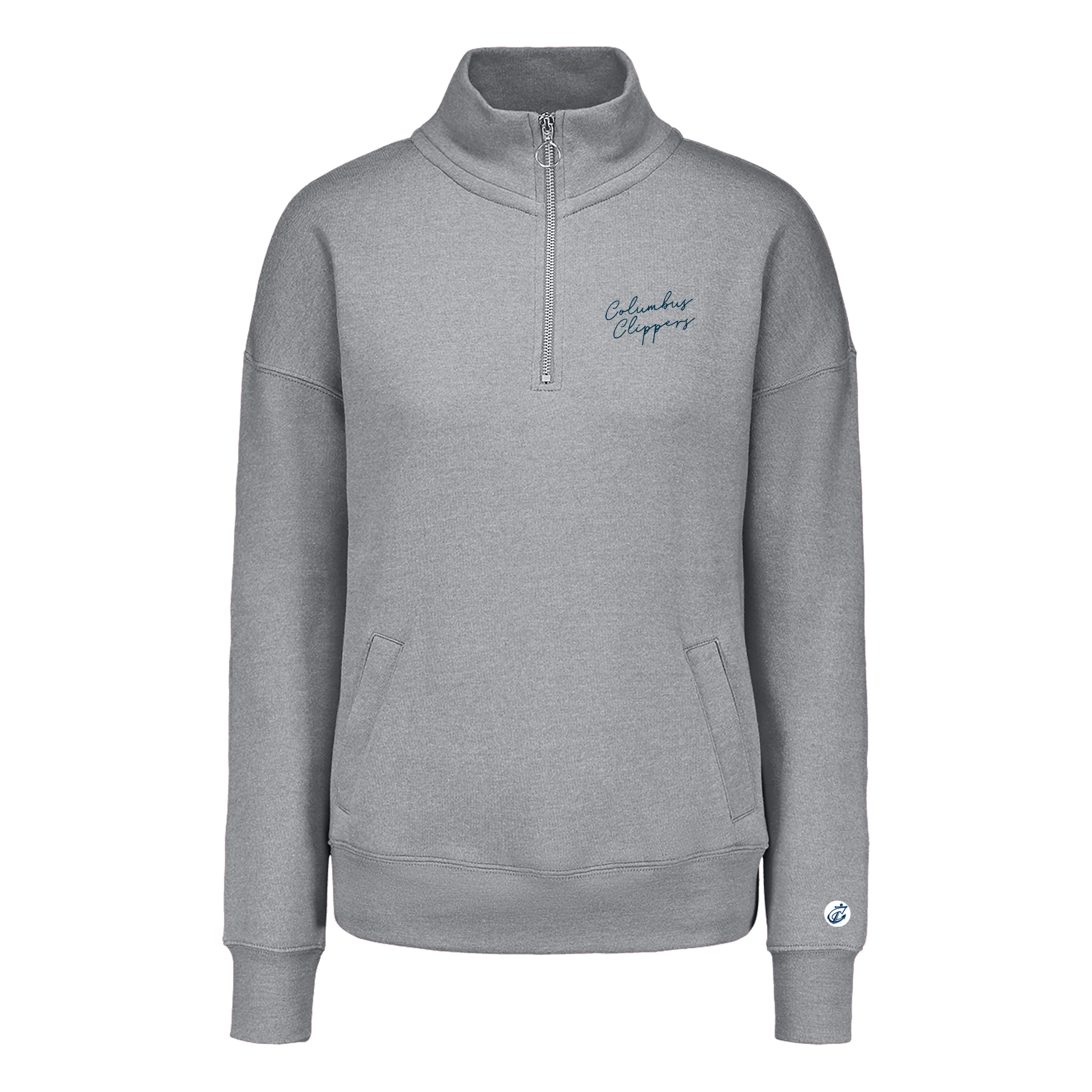 Columbus Clippers Women's Dakota Quarter Zip Pullover - Image 2
