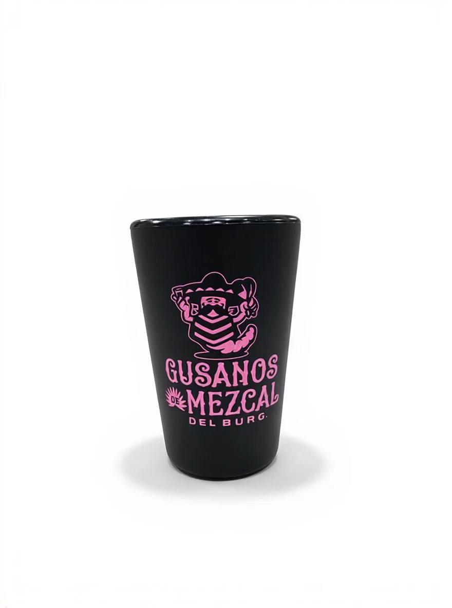 Copa Black & Pink Silicone Shot Glass
