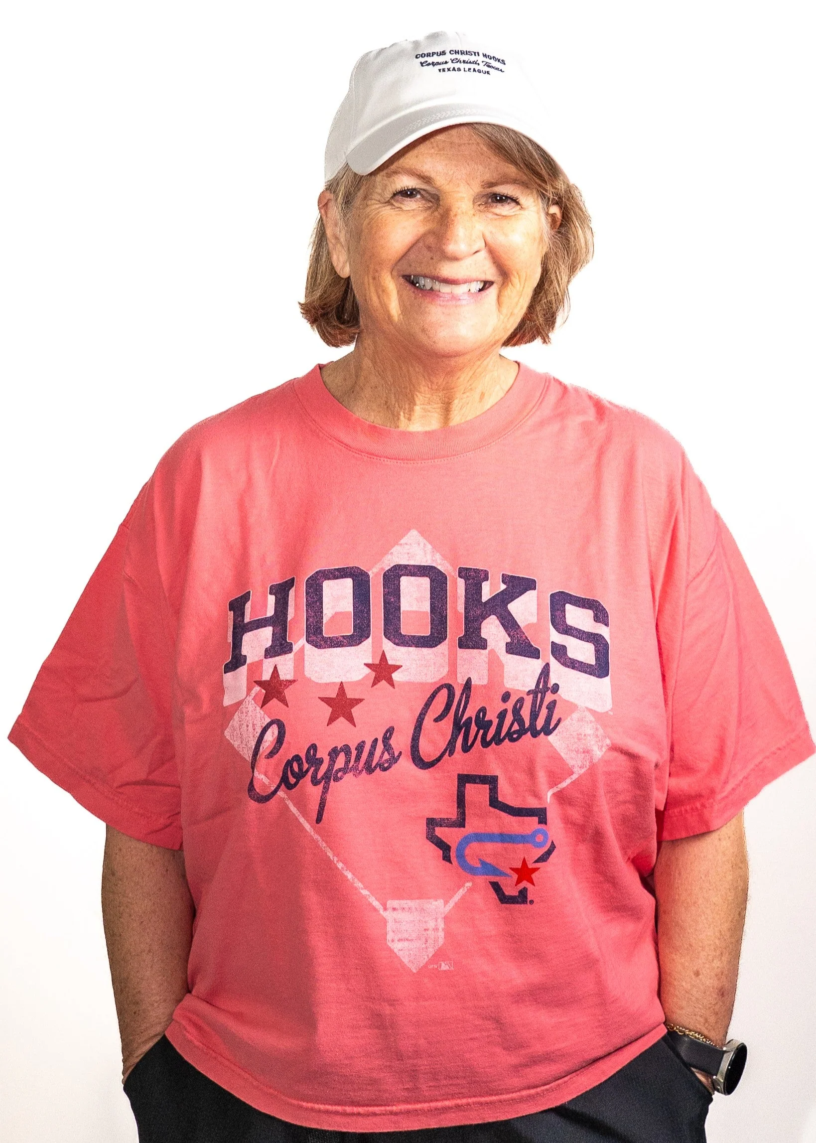 Corpus Christi Hooks Comfort Wash - Women's - Boxy Cropped Tee Field