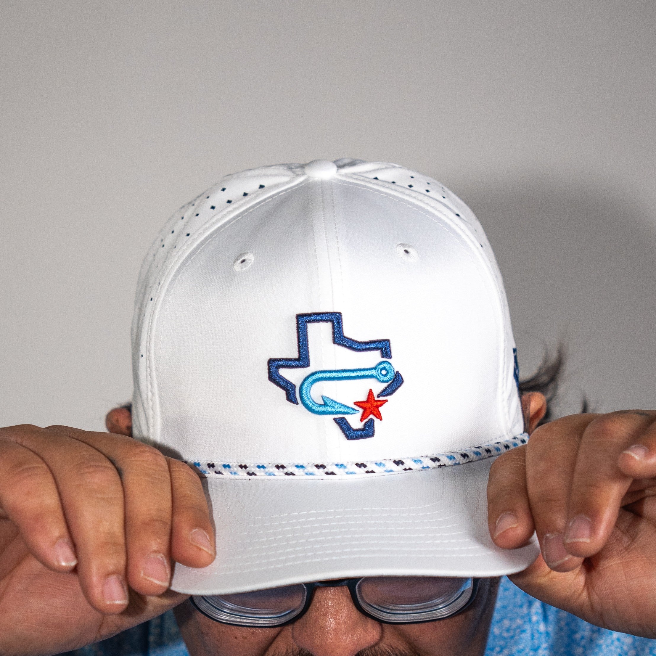 Corpus Christi Hooks New Era - 9Seventy Stretch Cap - Performance White Rope Cap
