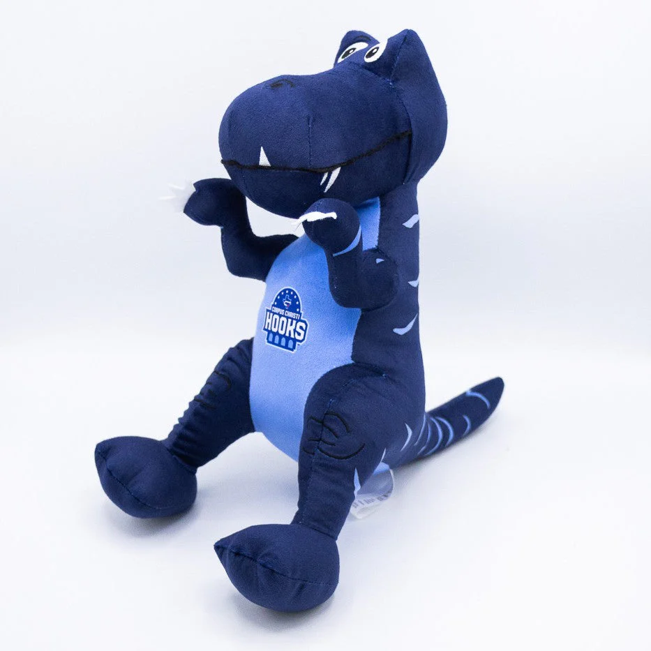 Corpus Christi Hooks Plush - Blue Dinosaur