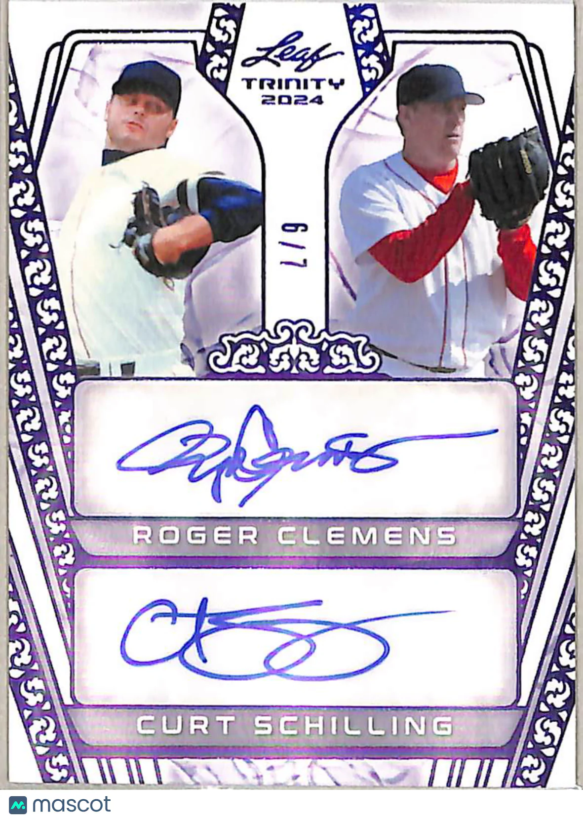 Curt Schilling Roger Clemens 2024 Leaf Trinity Au