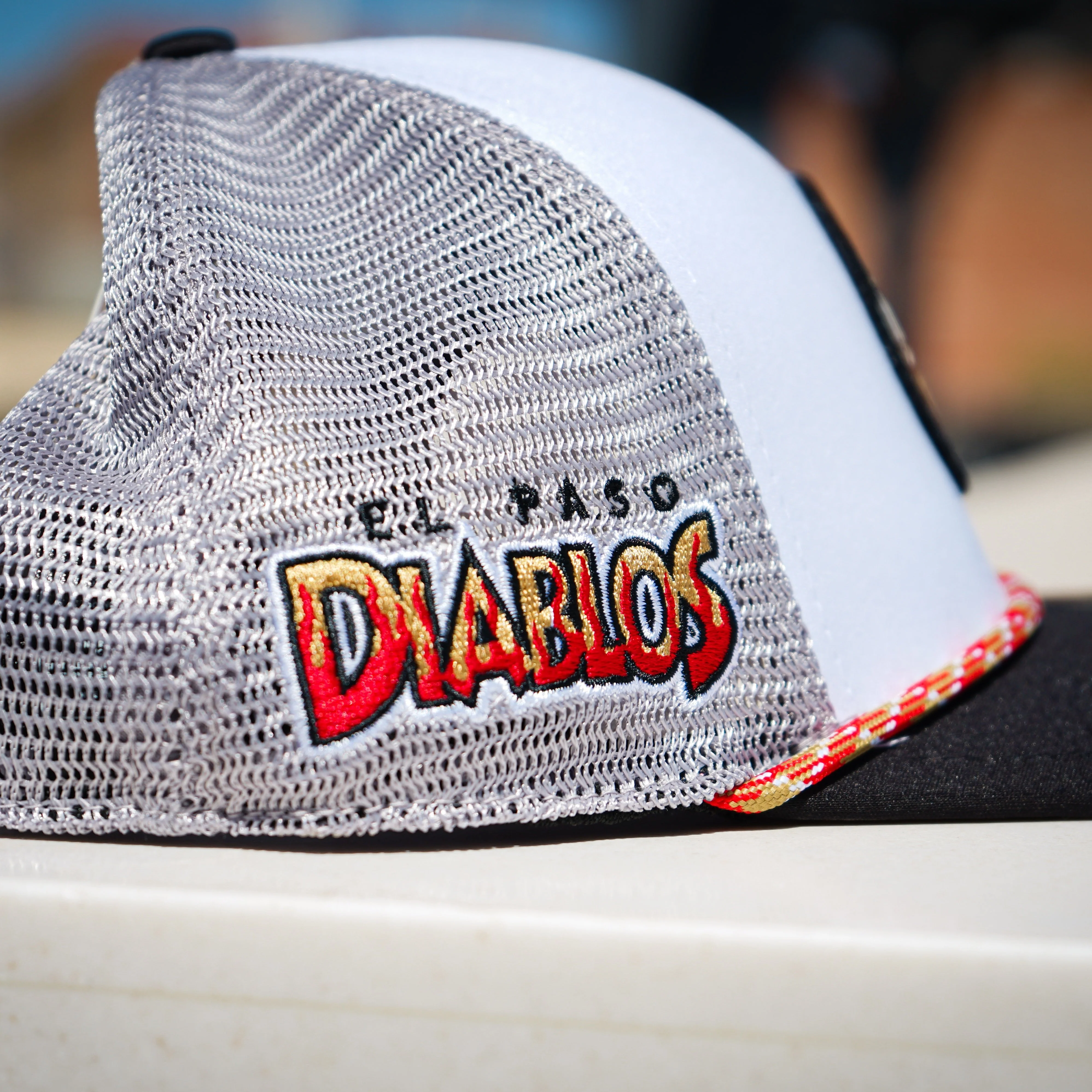 DIABLOS WALK OFF SNAP BACK TRUCKER- BLACK CLOVER - Image 2
