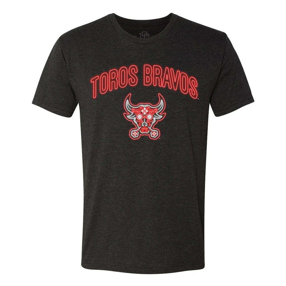 Durham Bulls Toros Bravos Neon Tee