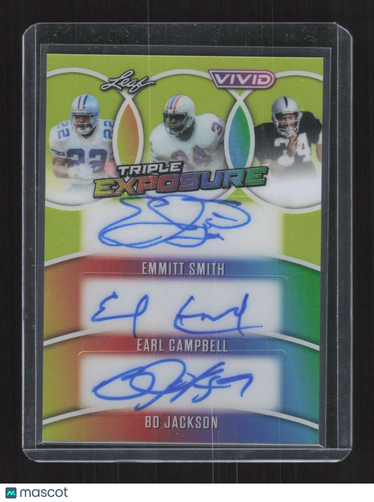 Earl Campbell Bo Jackson Emmitt Smith 2023 Leaf V