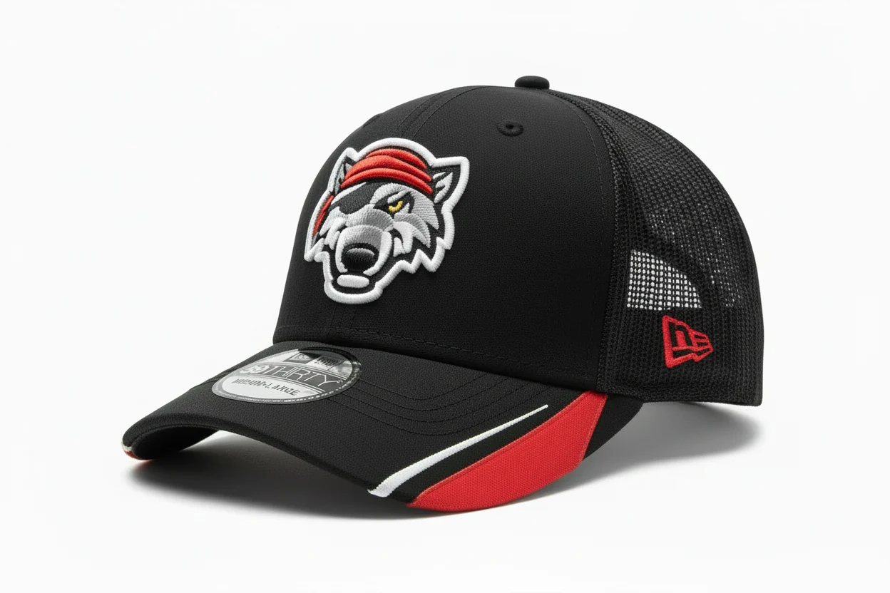 Erie SeaWolves NEC Youth Linear Stretch-Fit Cap