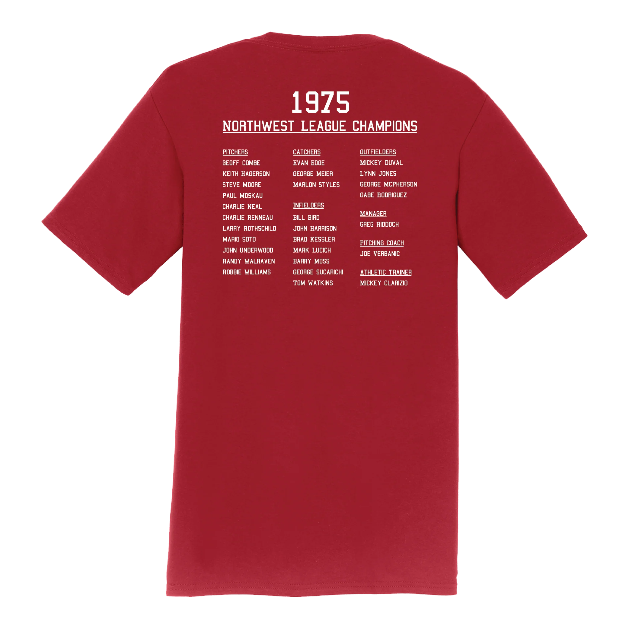 Eugene Emeralds 1975 Team T-Shirt - Image 2