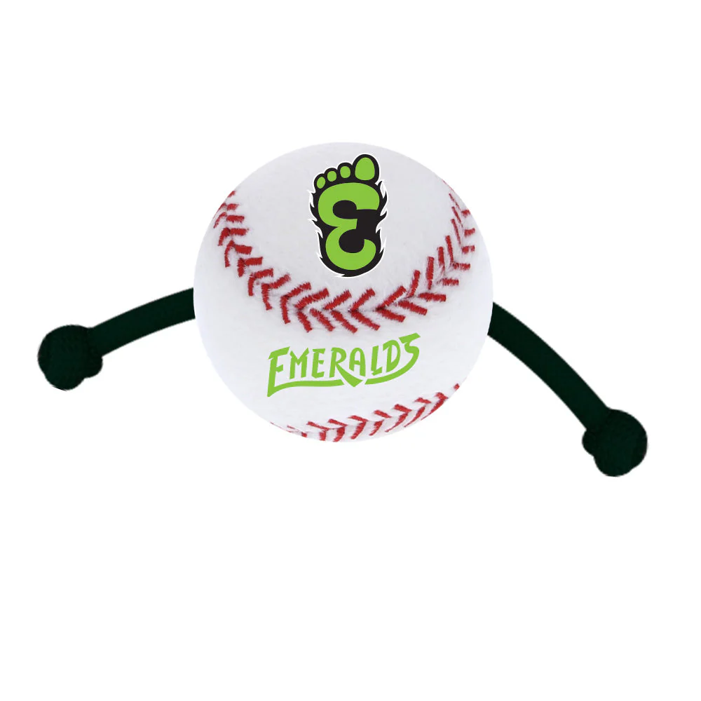 Eugene Emeralds All Star Dogs Baseball Tug Toy