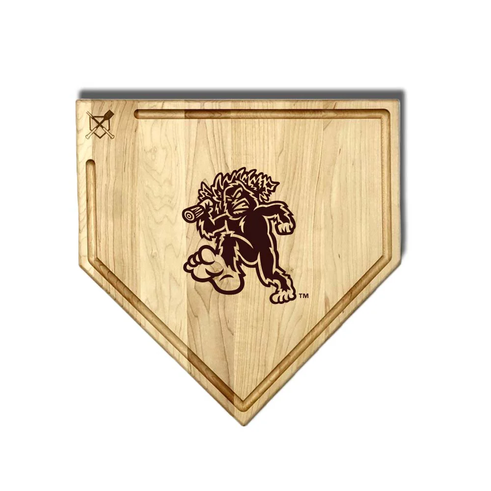 Eugene Emeralds Baseball BBQ Home Plate Cutting Board - Image 3