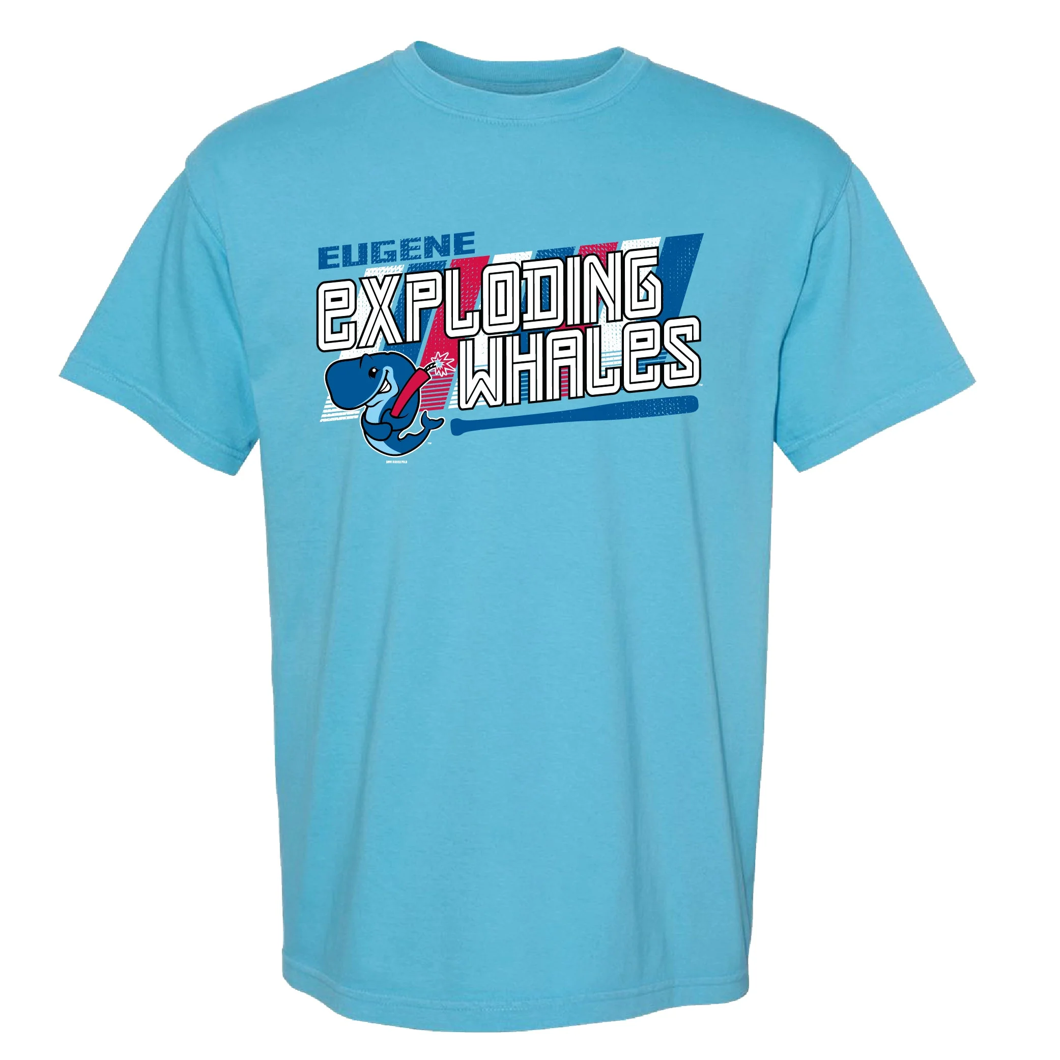 Eugene Emeralds Exploding Whales Base Hit T-Shirt