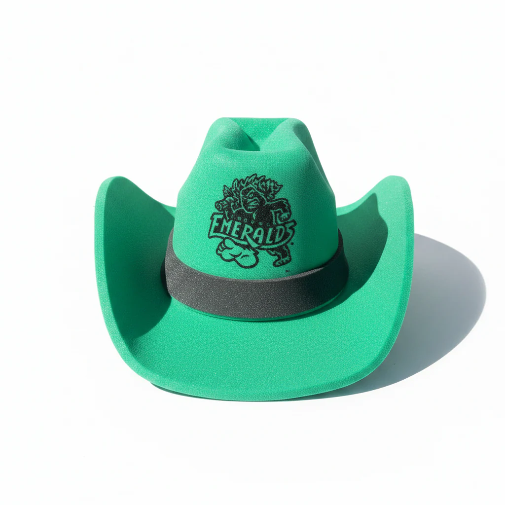 Eugene Emeralds Foam Cowboy Hat - Image 2