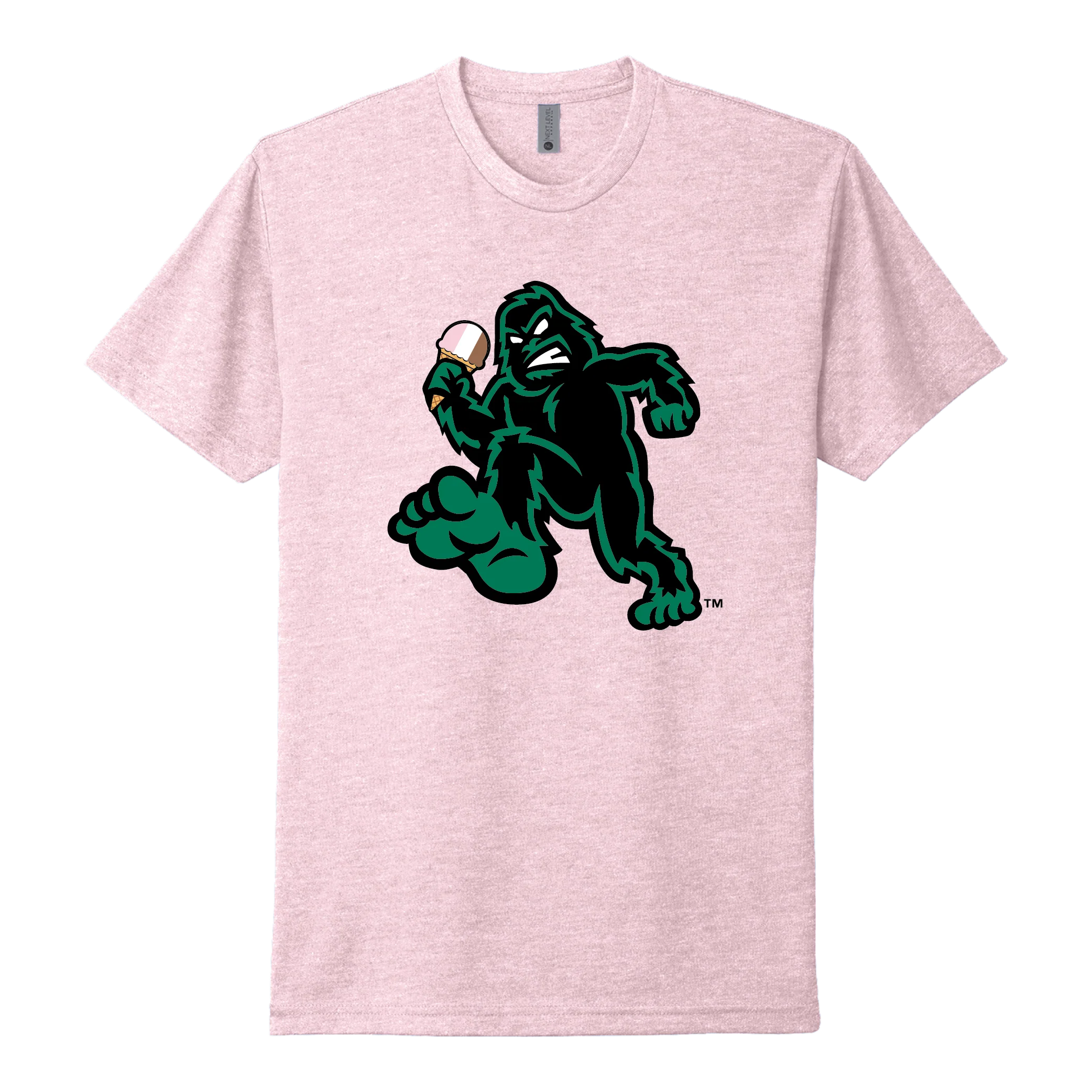 Eugene Emeralds Neapolitan Ice Cream Sasquatch T-Shirt