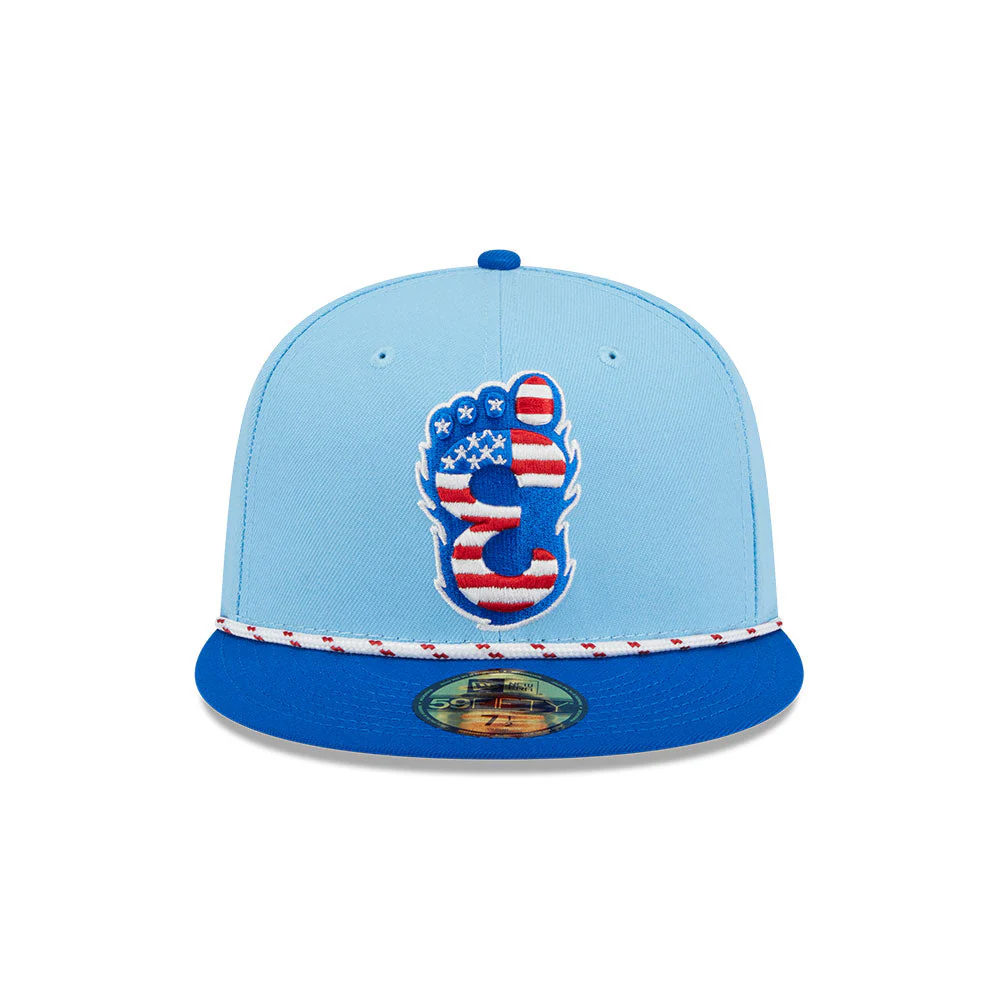 Eugene Emeralds New Era 2025 4th of July 59FIFTY On-Field Fitted Cap - Image 2