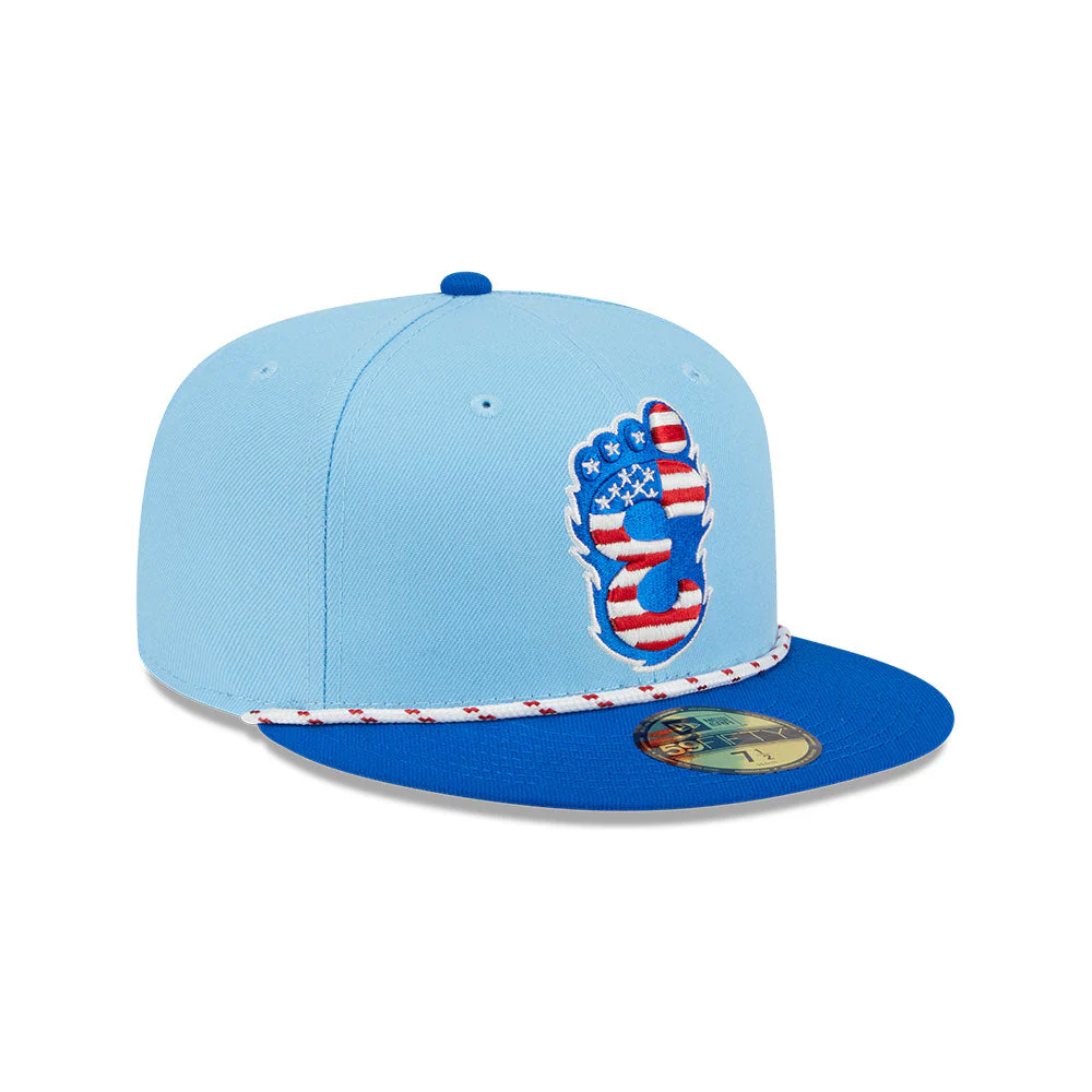 Eugene Emeralds New Era 2025 4th of July 59FIFTY On-Field Fitted Cap - Image 3