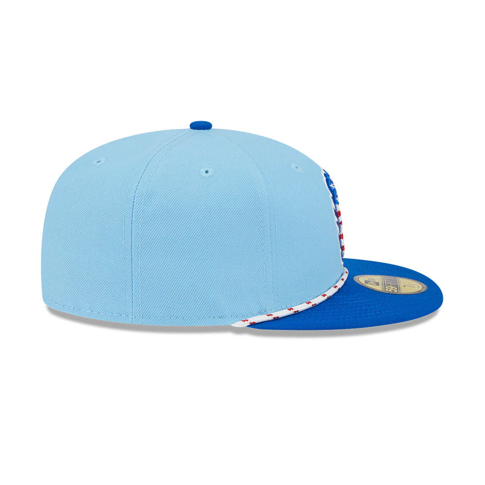 Eugene Emeralds New Era 2025 4th of July 59FIFTY On-Field Fitted Cap - Image 6