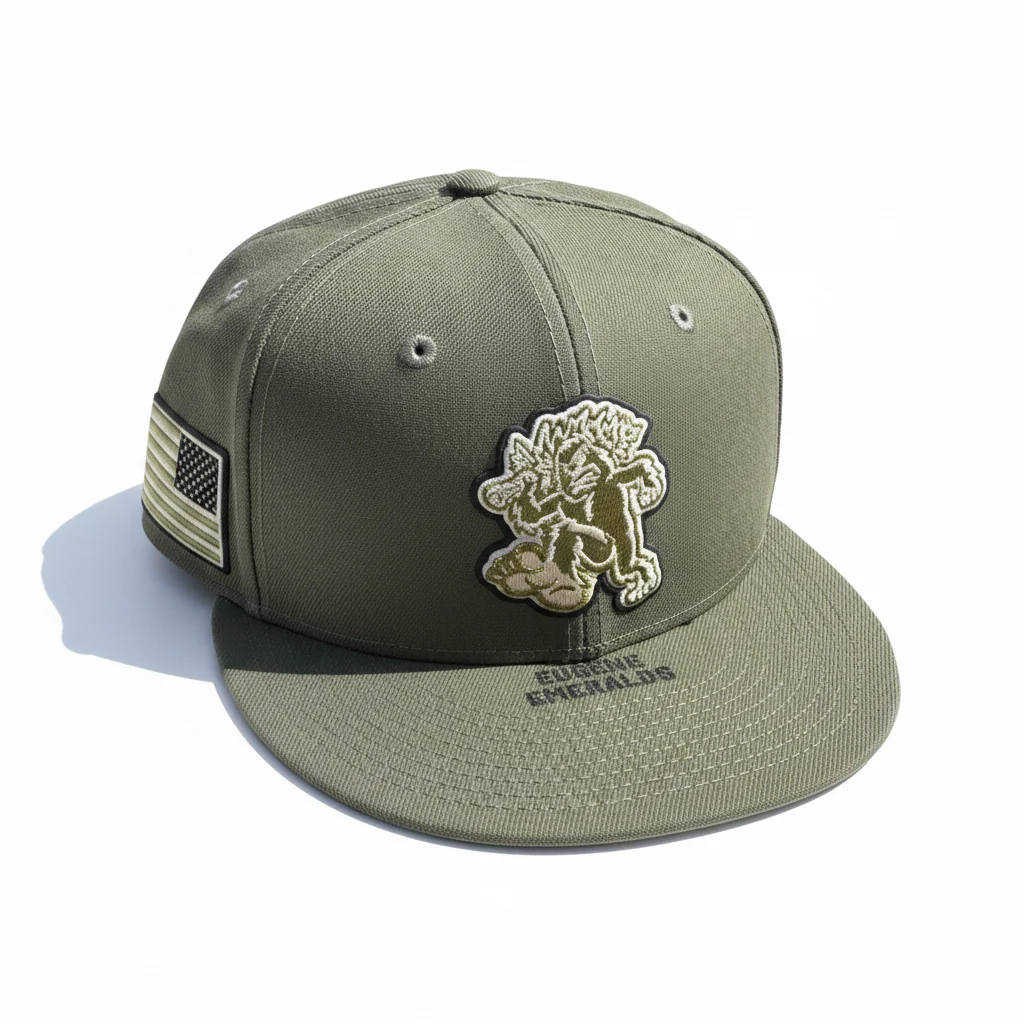 Eugene Emeralds New Era 2026 Armed Forces 59FIFTY Fitted Cap - Image 2