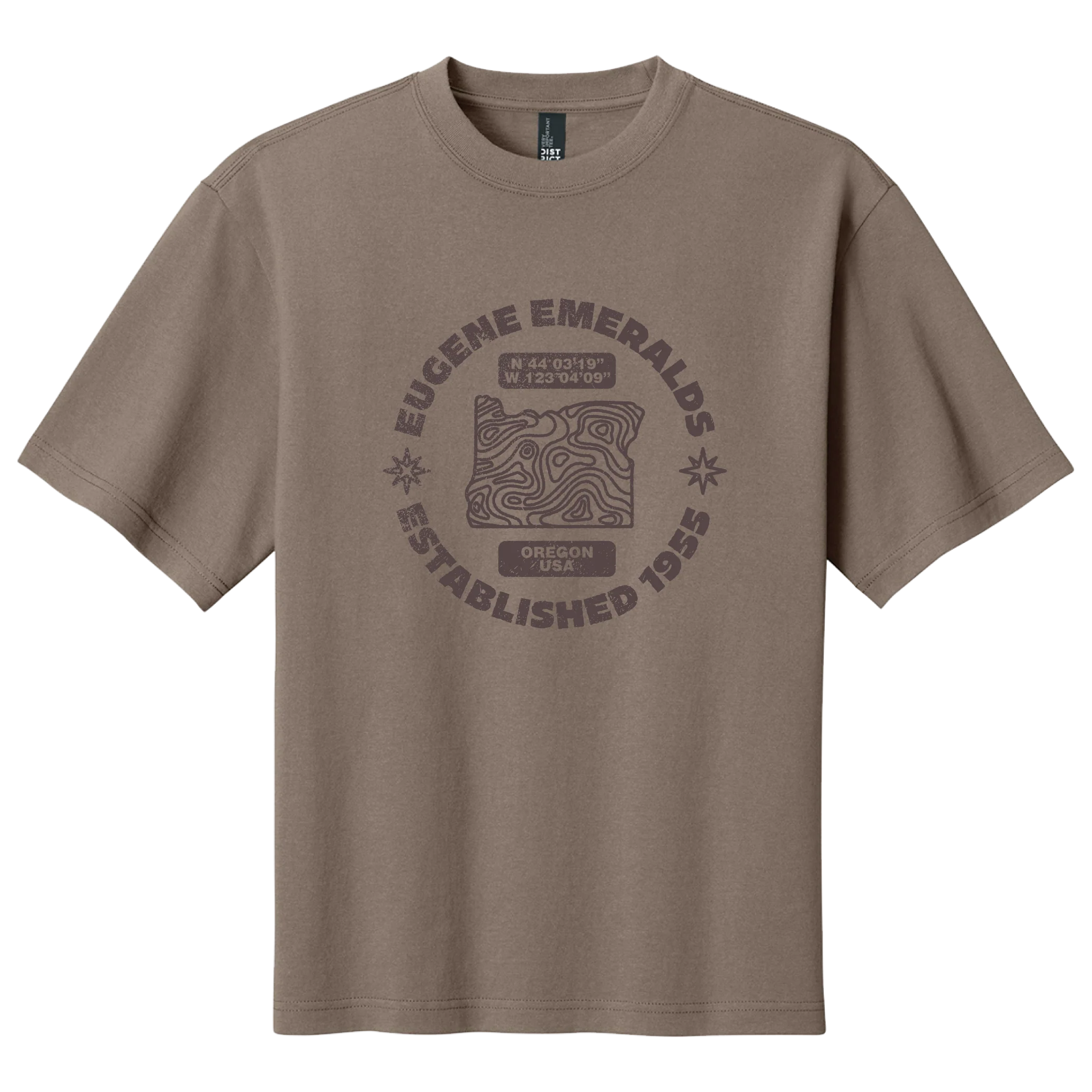 Eugene Emeralds State Coordinates Unisex T-Shirt