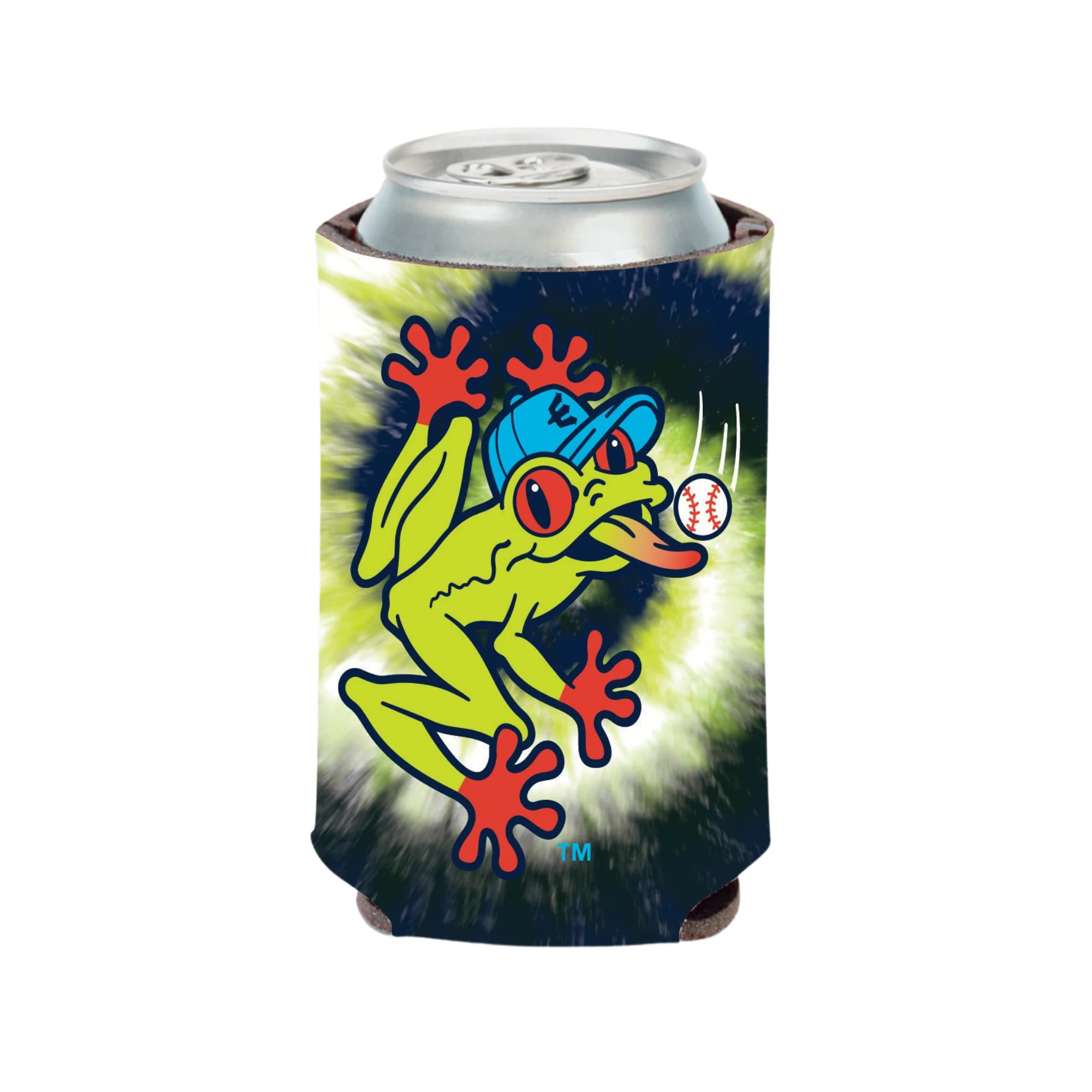 Everett AquaSox Tie Dye Koozie