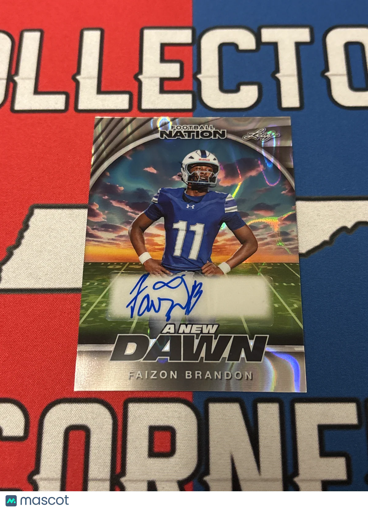 Faizon Brandon 2025 Leaf Football Nation A New Dawn #NA-FB1 Prism 13/15