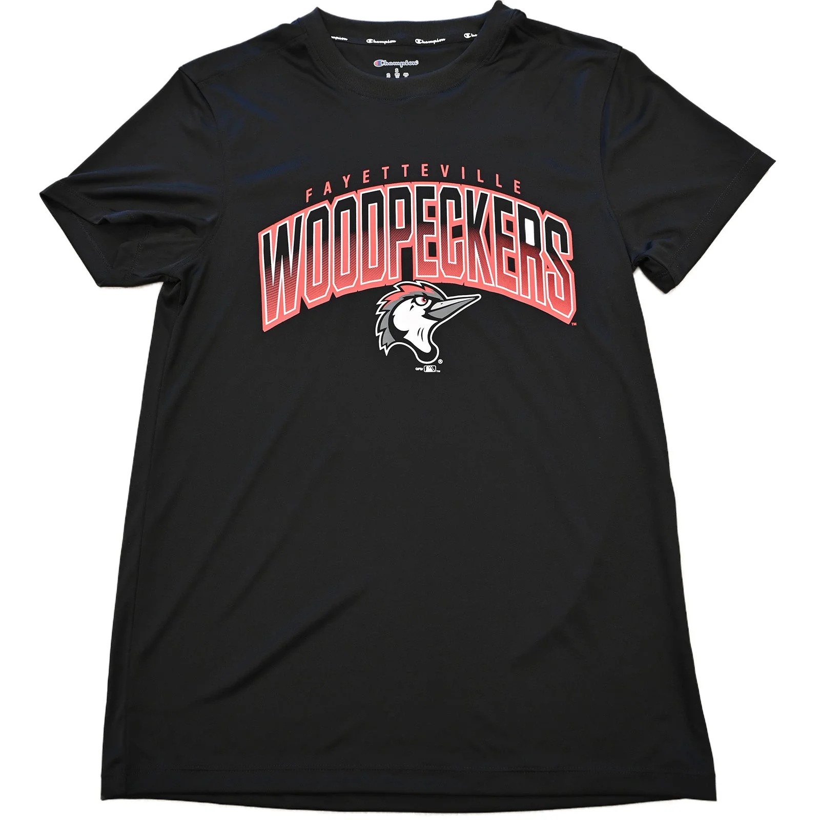 Fayetteville Woodpeckers Champion Men's Impact Black T-Shirt