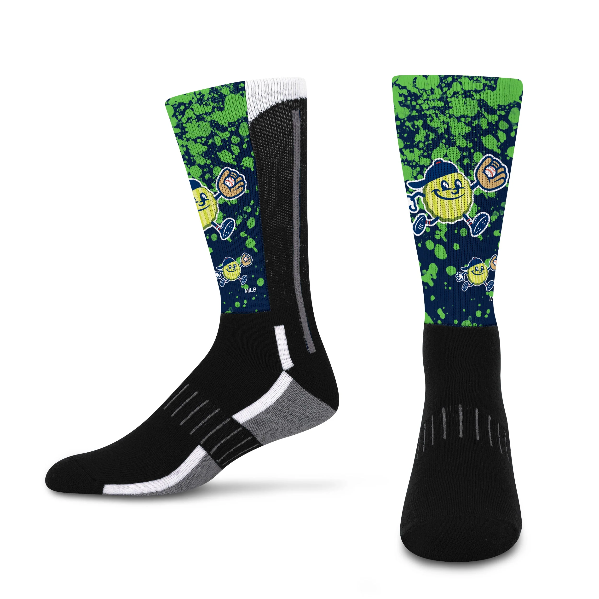 For Bare Feet Chip Splatter Socks