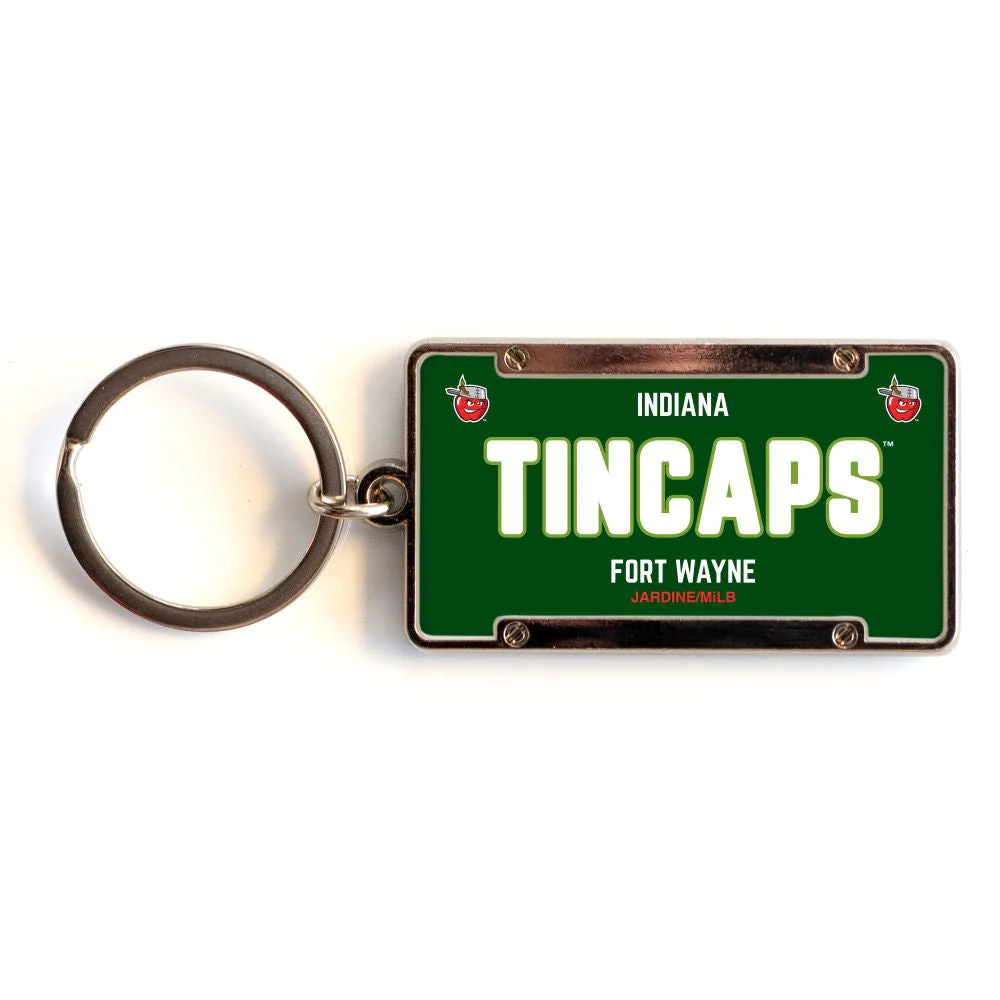 Fort Wayne TinCaps IN State License Plate Keychain