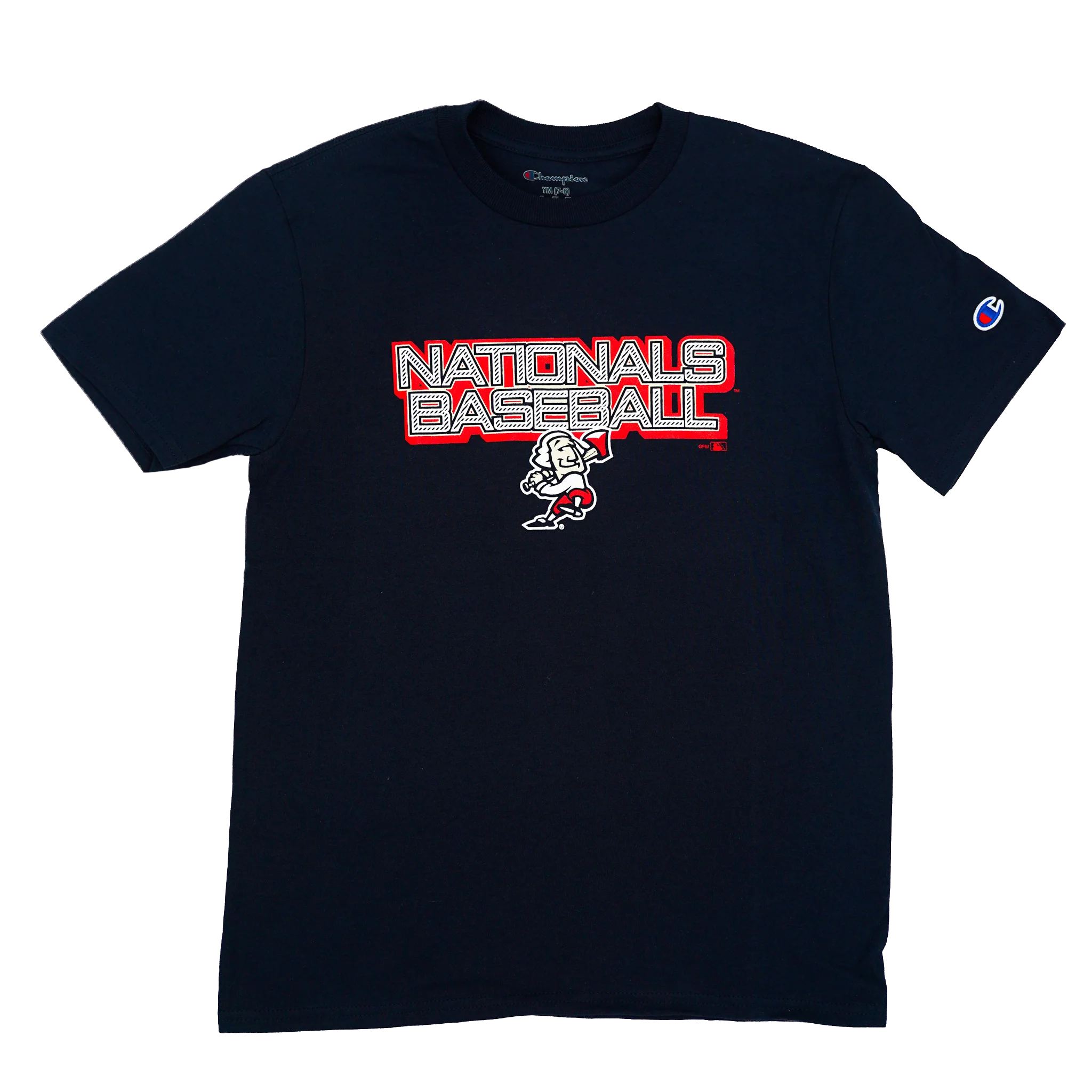Youth Champion Navy Lines Tee