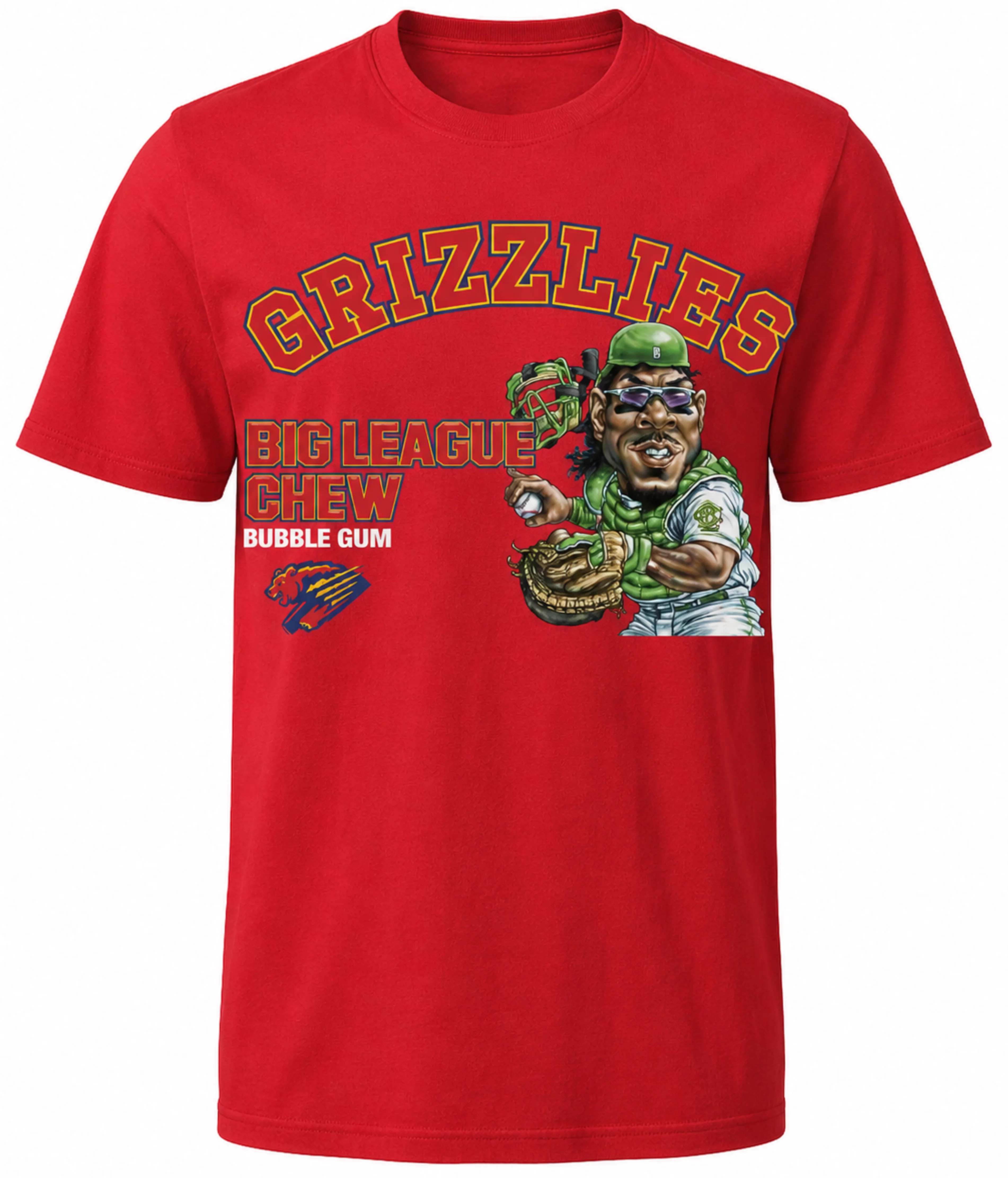 Fresno Grizzlies Big League Chew Slammin' Strawberry Tee