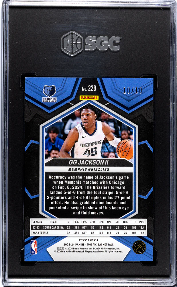 GG Jackson II 2023 Panini Mosaic #228 Pink Fluore - Image 2