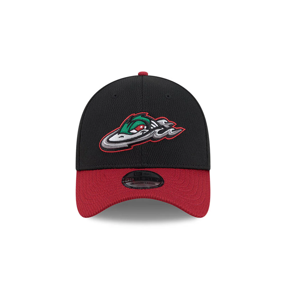 Great Lakes Loons New Era Official BP 39THIRTY Flex-Fit Cap - Image 2