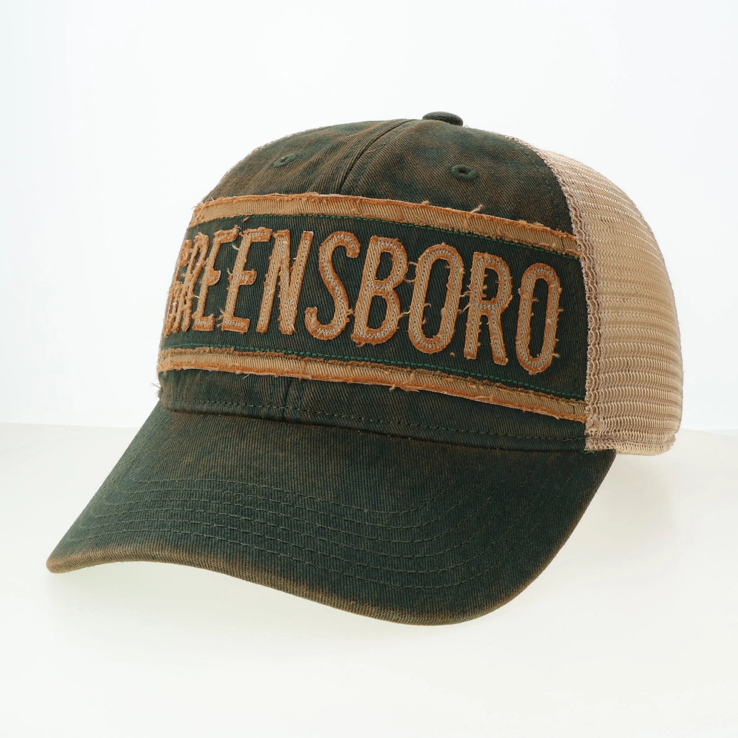 Green Billboard Snapback Mesh Cap