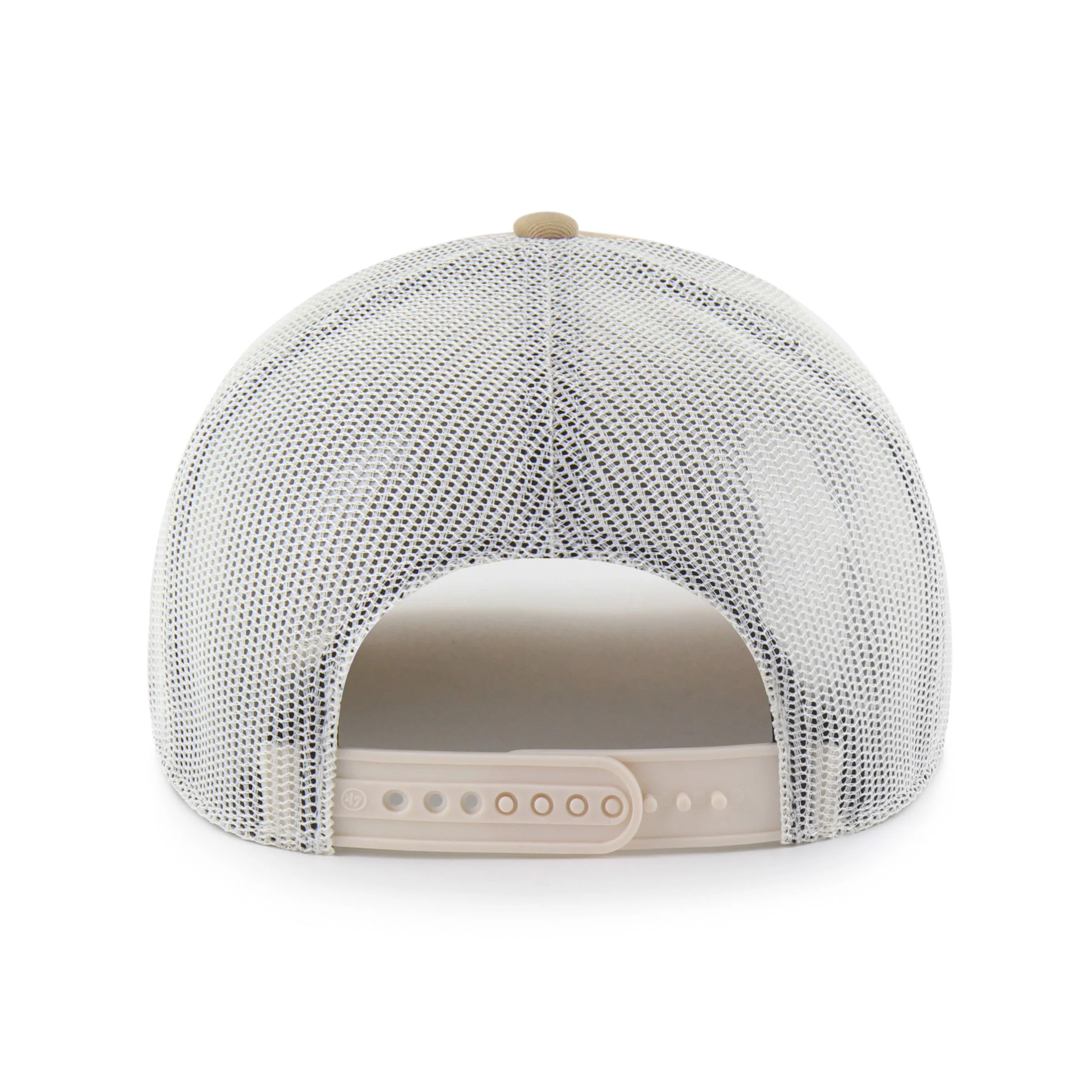 Greenville Drive 47 Brand Beige Huskin Trucker Hat - Image 2