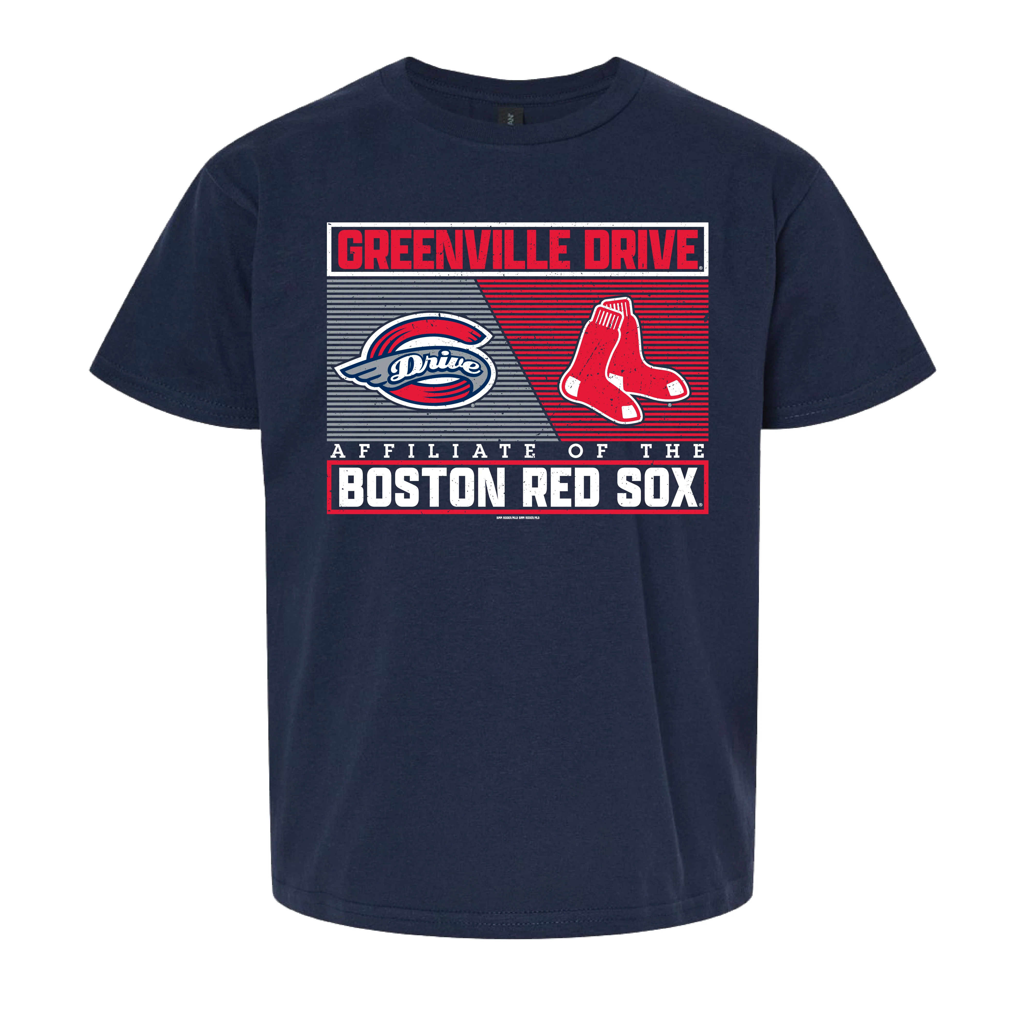 Greenville Drive Bimm Ridder Youth Navy Affiliate Tee