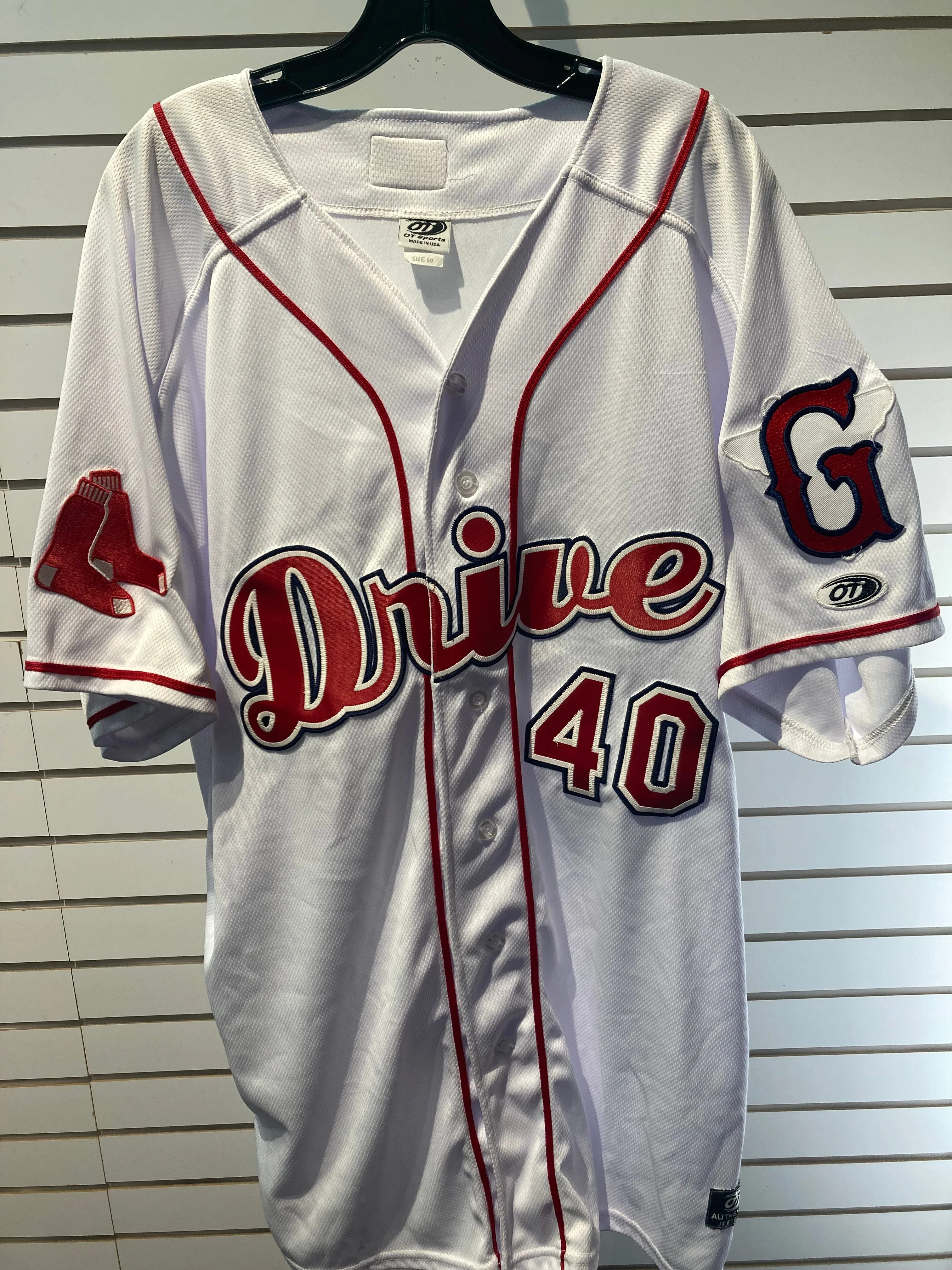 Greenville Drive Game Worn On Field Jersey