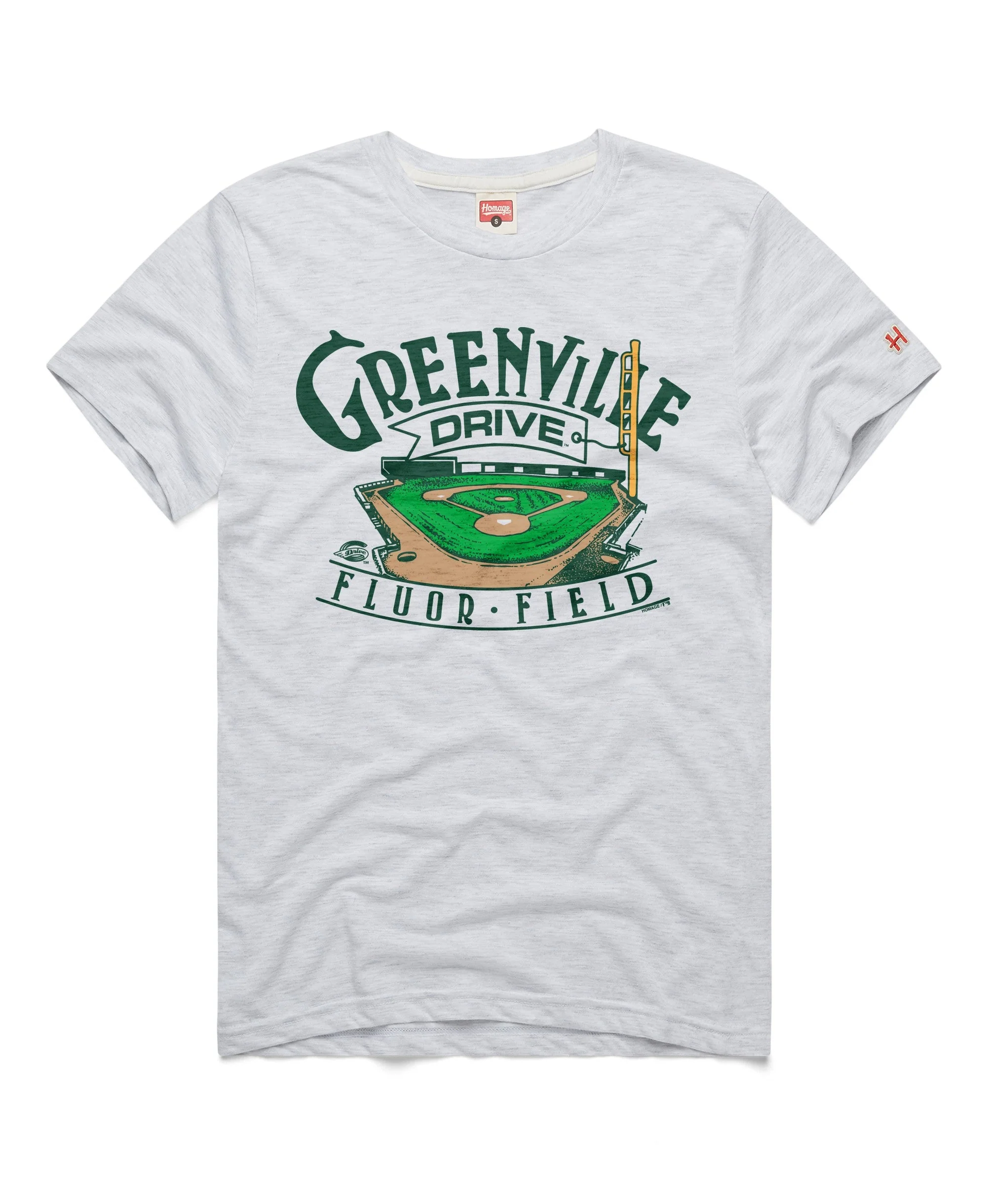 Greenville Drive Homage White Fluor Field Tee