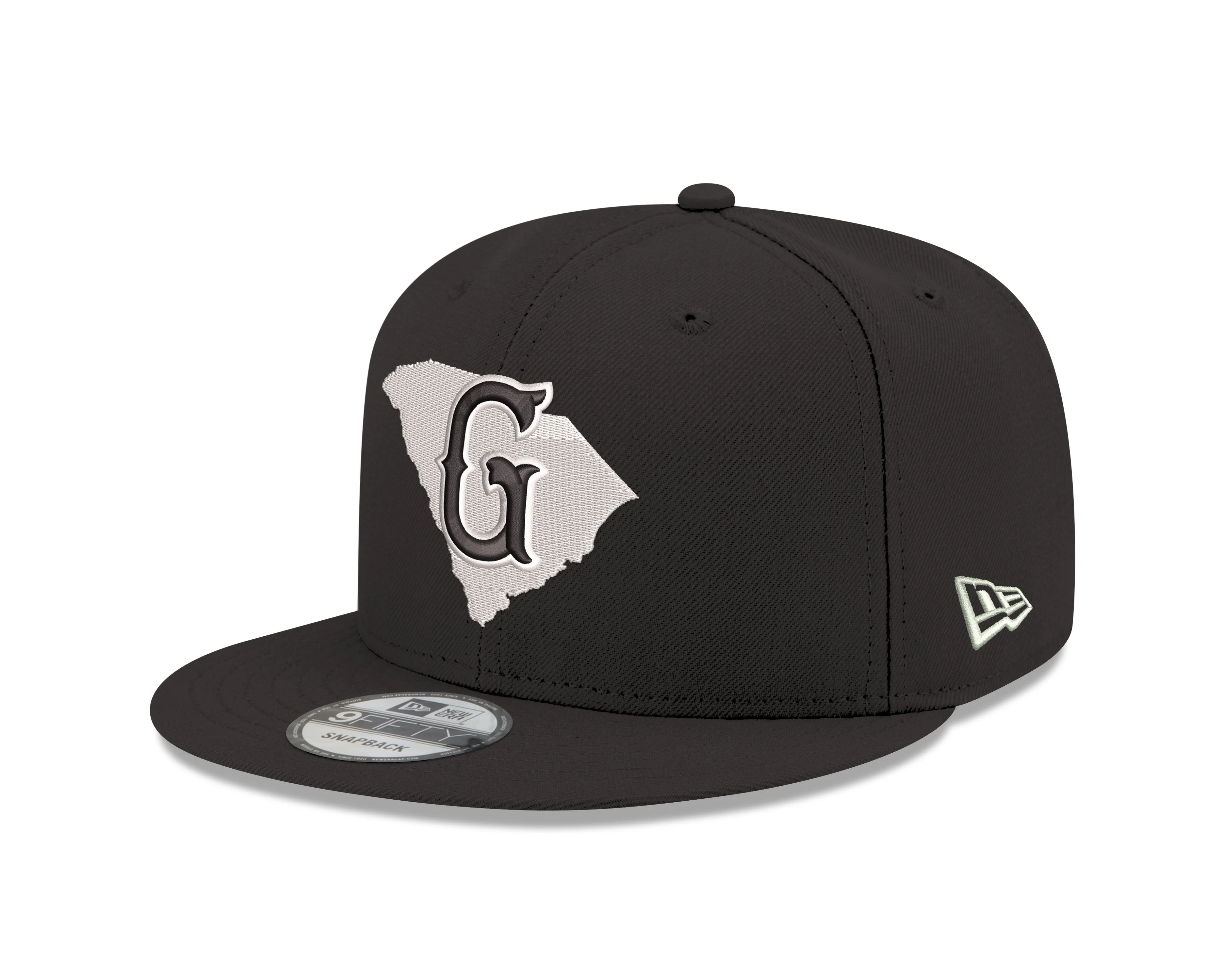 Greenville Drive New Era Black 59FIFTY G State Hat